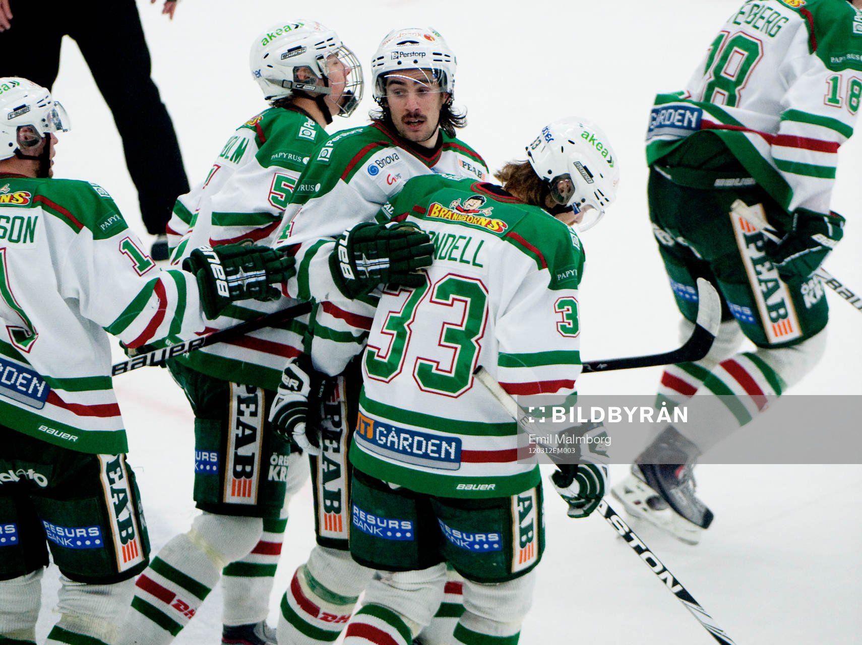 Daniel Sondell, Rögle 1-0. Jubel