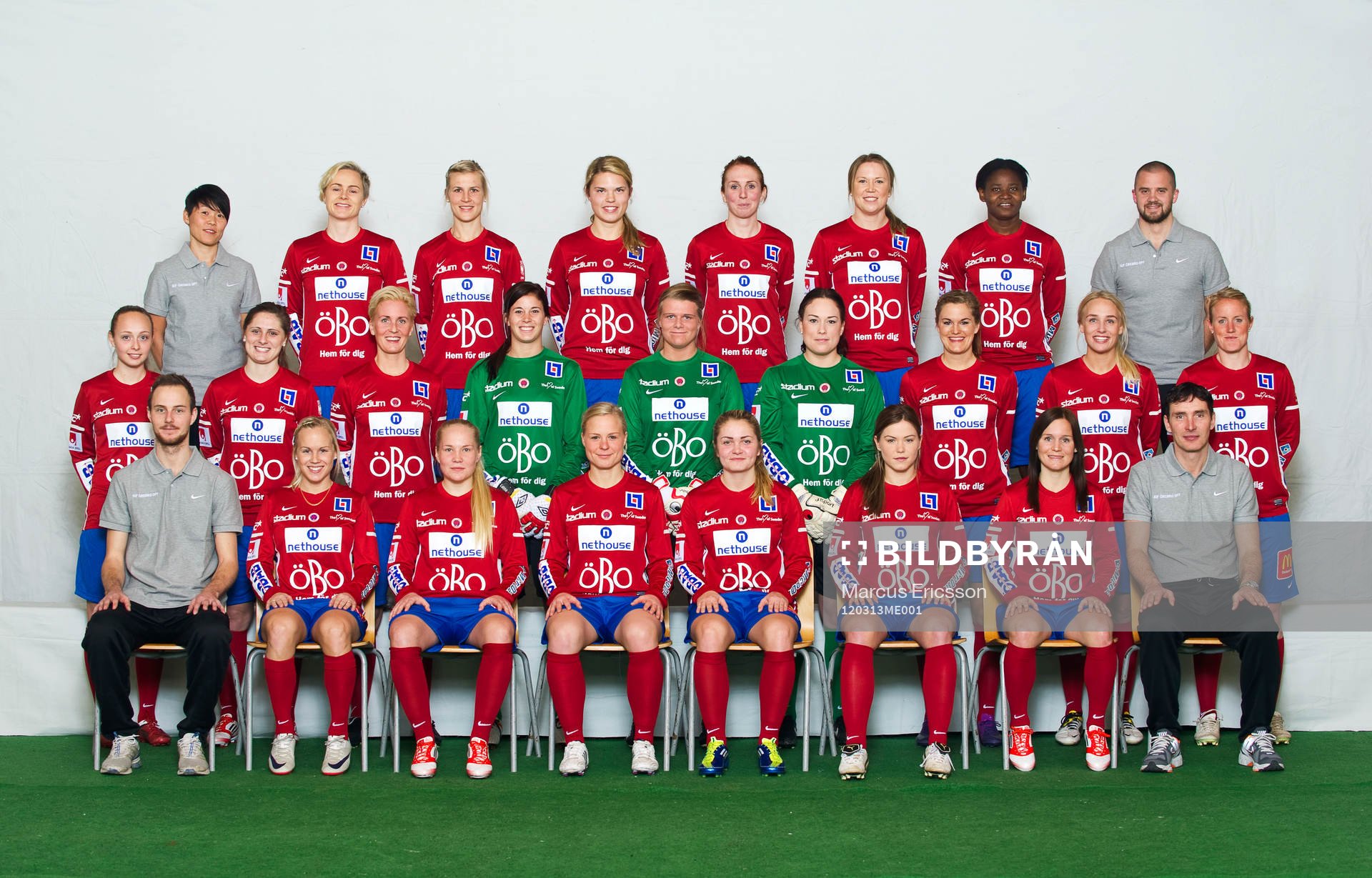 Fotboll, dam, Damallsvenskan, Örebro, Lagbild