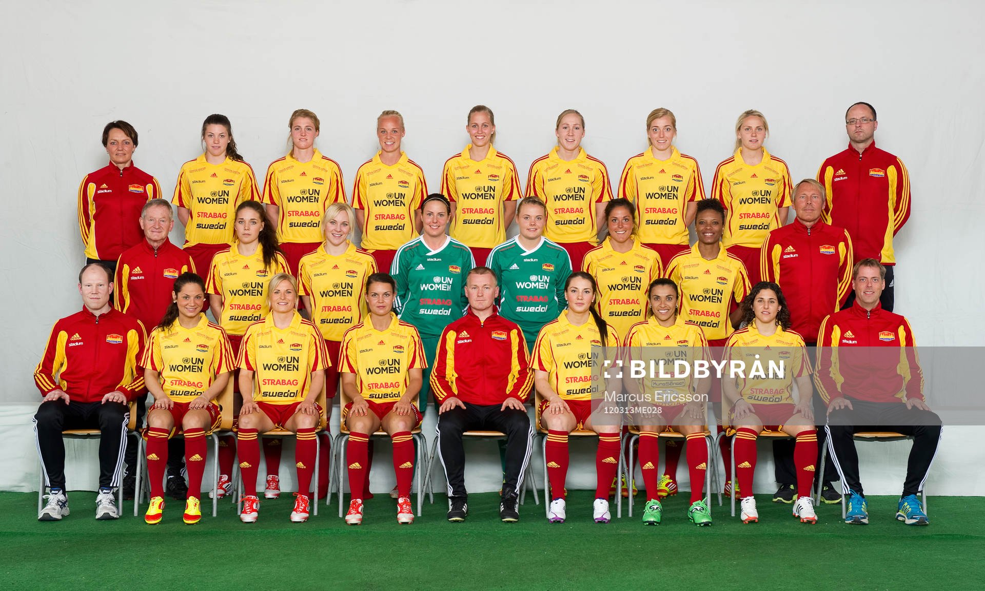 Fotboll, dam, Damallsvenskan, Tyresö, lagbild