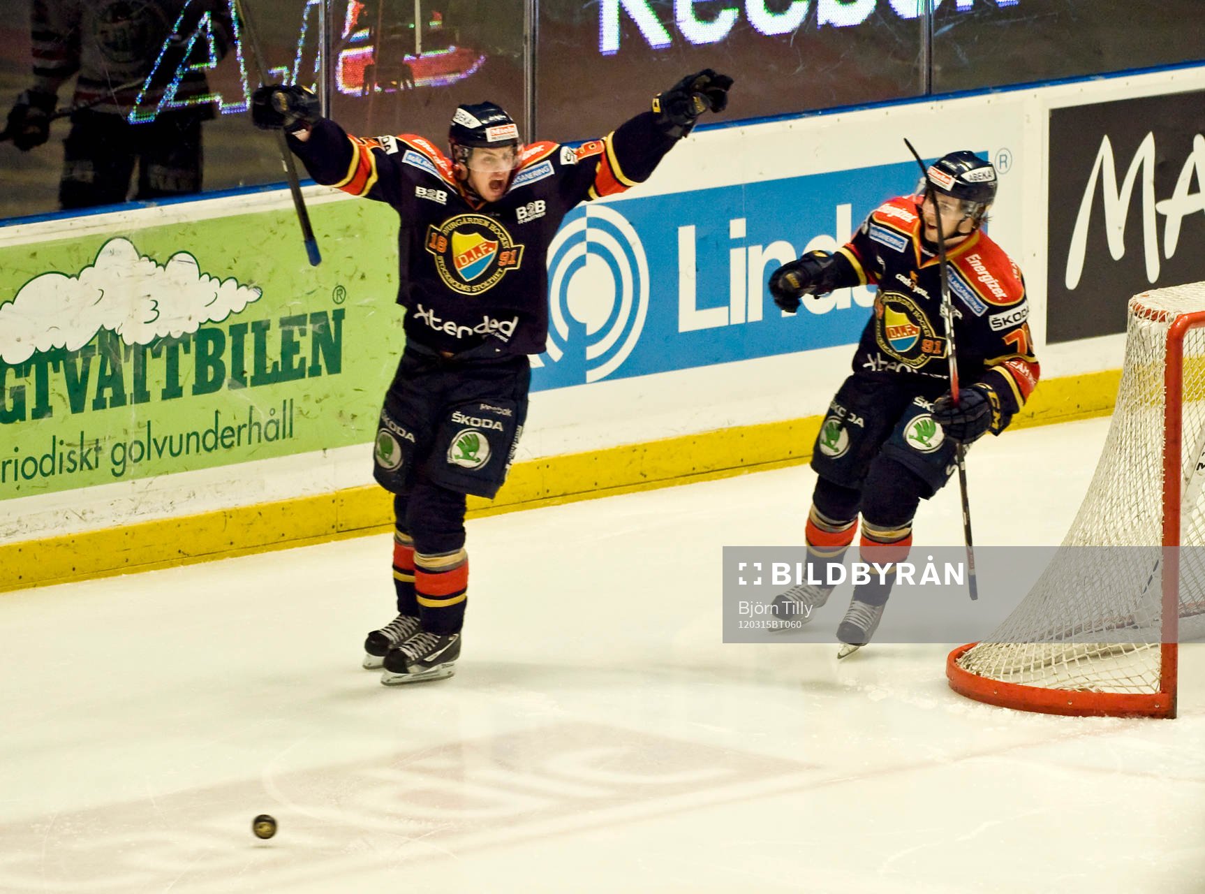 Daniel Brodin och Mario Kempe, Djurgården, jubel
