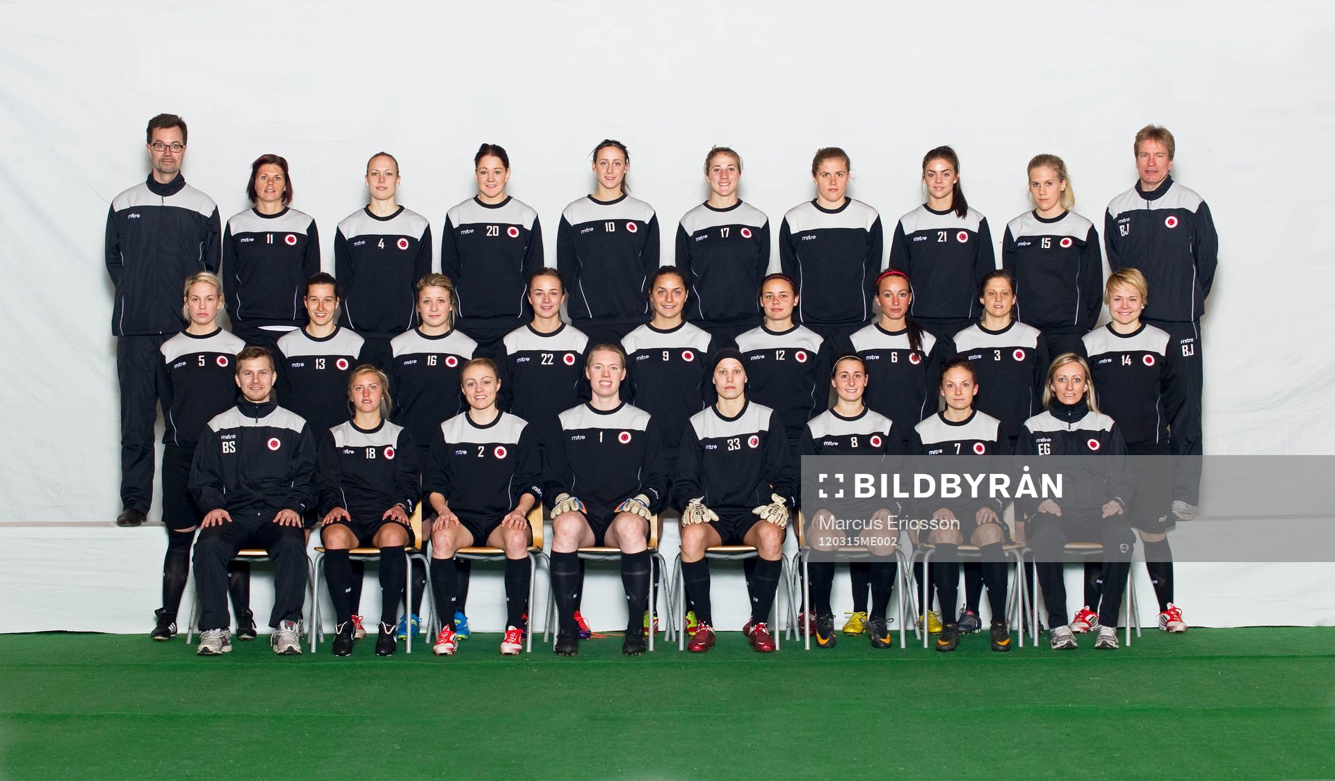 Fotboll, dam, Damallsvenskan, Kristianstad, Lagbild