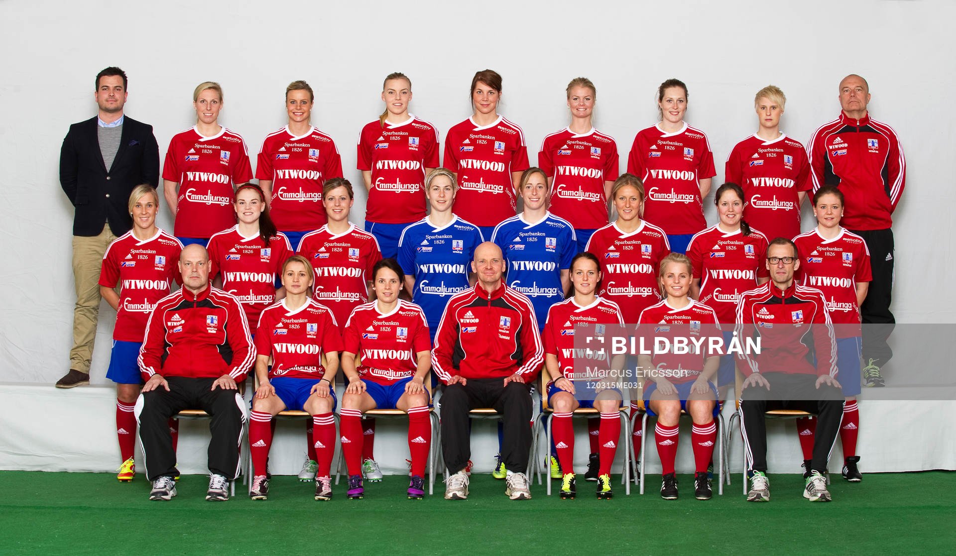 Fotboll, dam, Damallsvenskan, Vittsjö, Lagbild