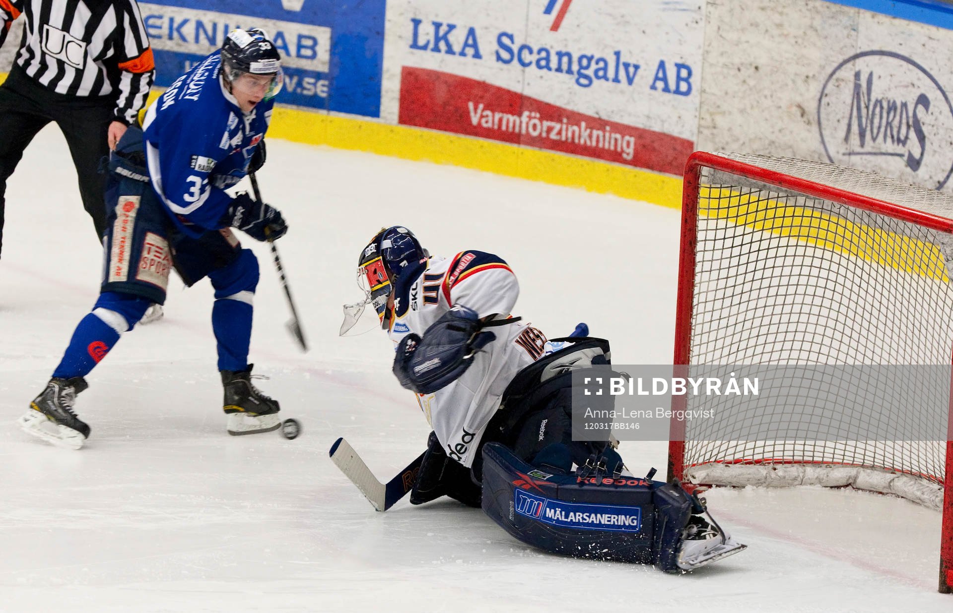 Johan Nilsson, Bofors och Gustaf Wesslau, målvakt,