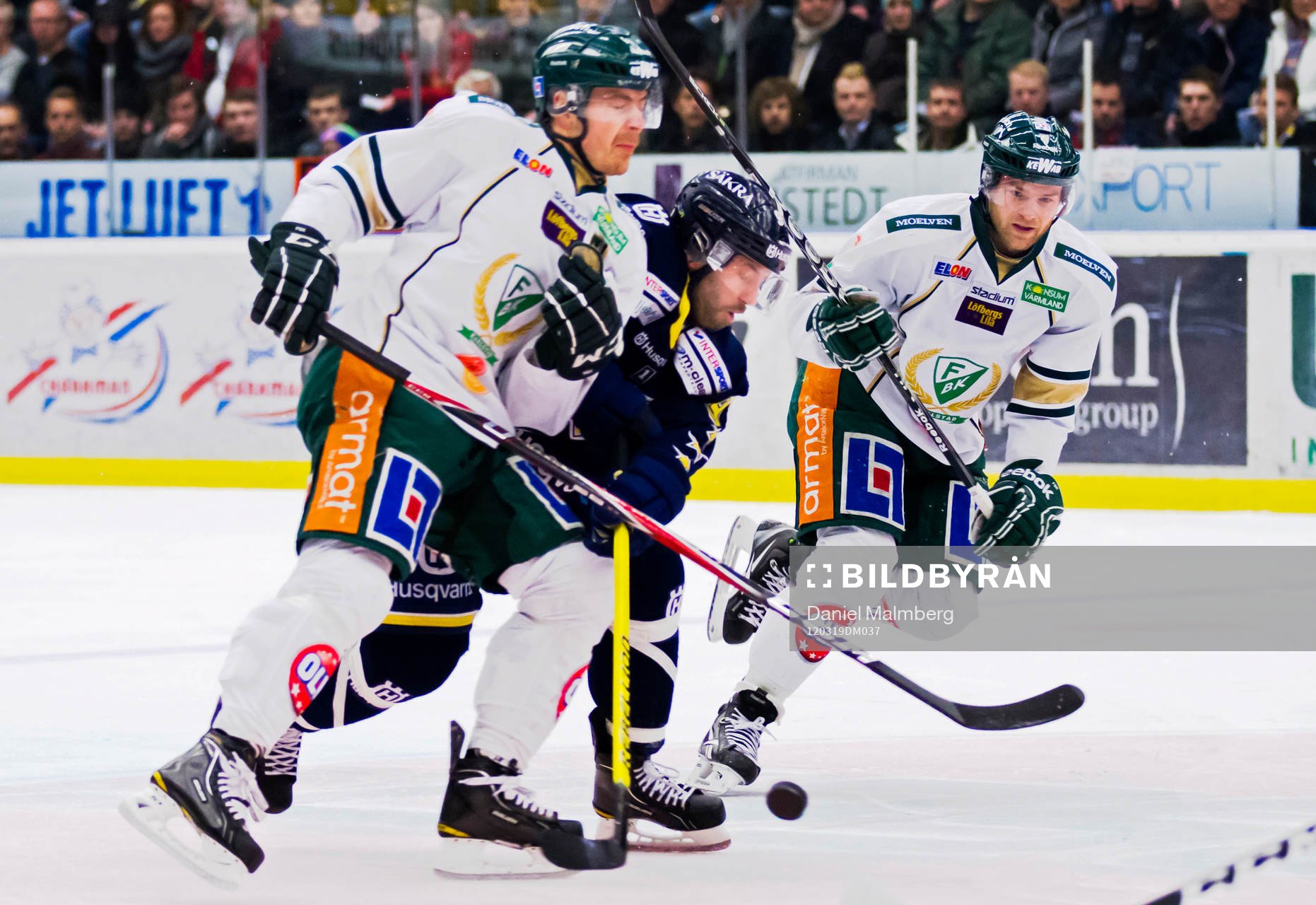 Anders Bastiansen, Färjestad, Per Ledin, HV71