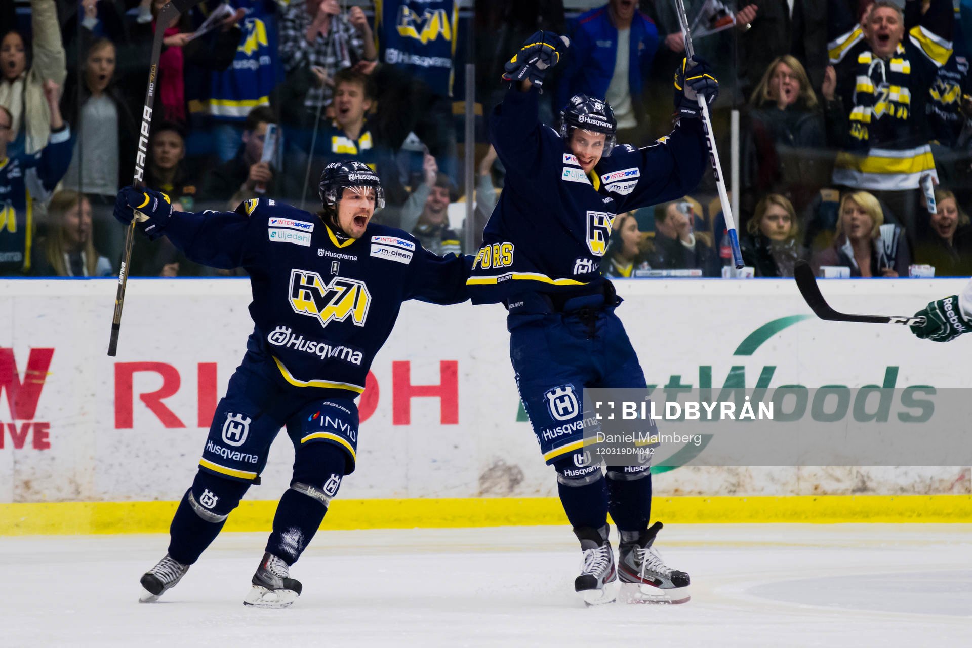 Jesse Joensuu, HV71, Daniel Grillfors, HV71, mål, jubel