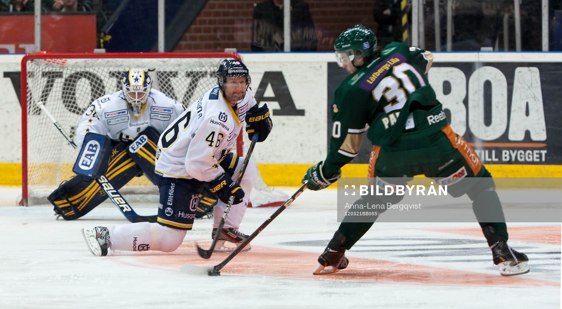 Marcus Paulsson, Färjestad , Mats Trygg, HV71 , Daniel