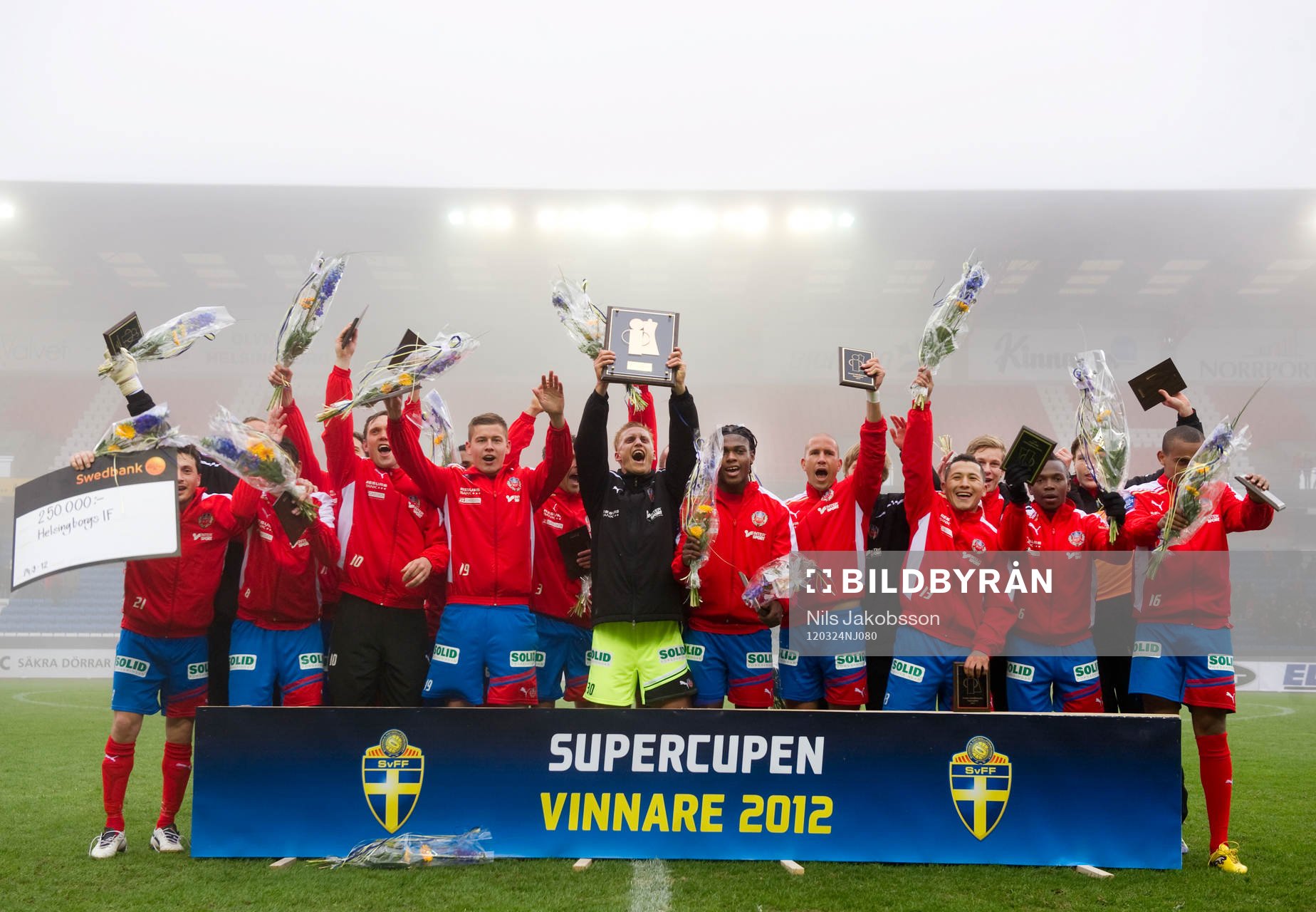 Helsingborg jubel, svenska supercupmästare. (Jubel,