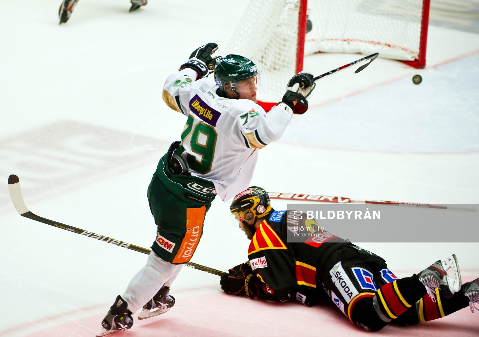 Patrik Lundh, Färjestad  och Niclas Andersén, Brynäs