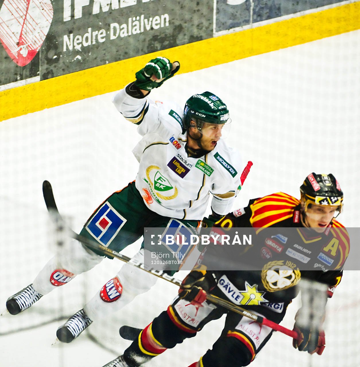 Stefan Meyer, Färjestad och Johan Larsson, Brynäs