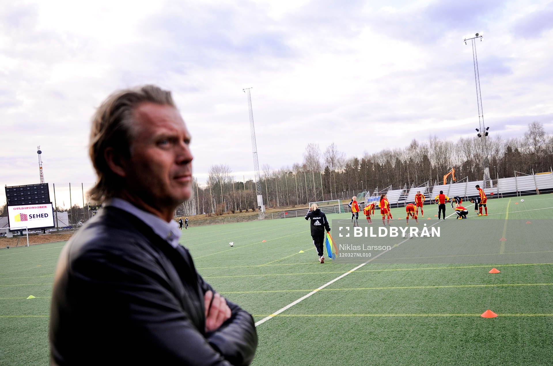Hans Löfgren, Tyresö under en träning 27 maj 2012 i Stockholm .