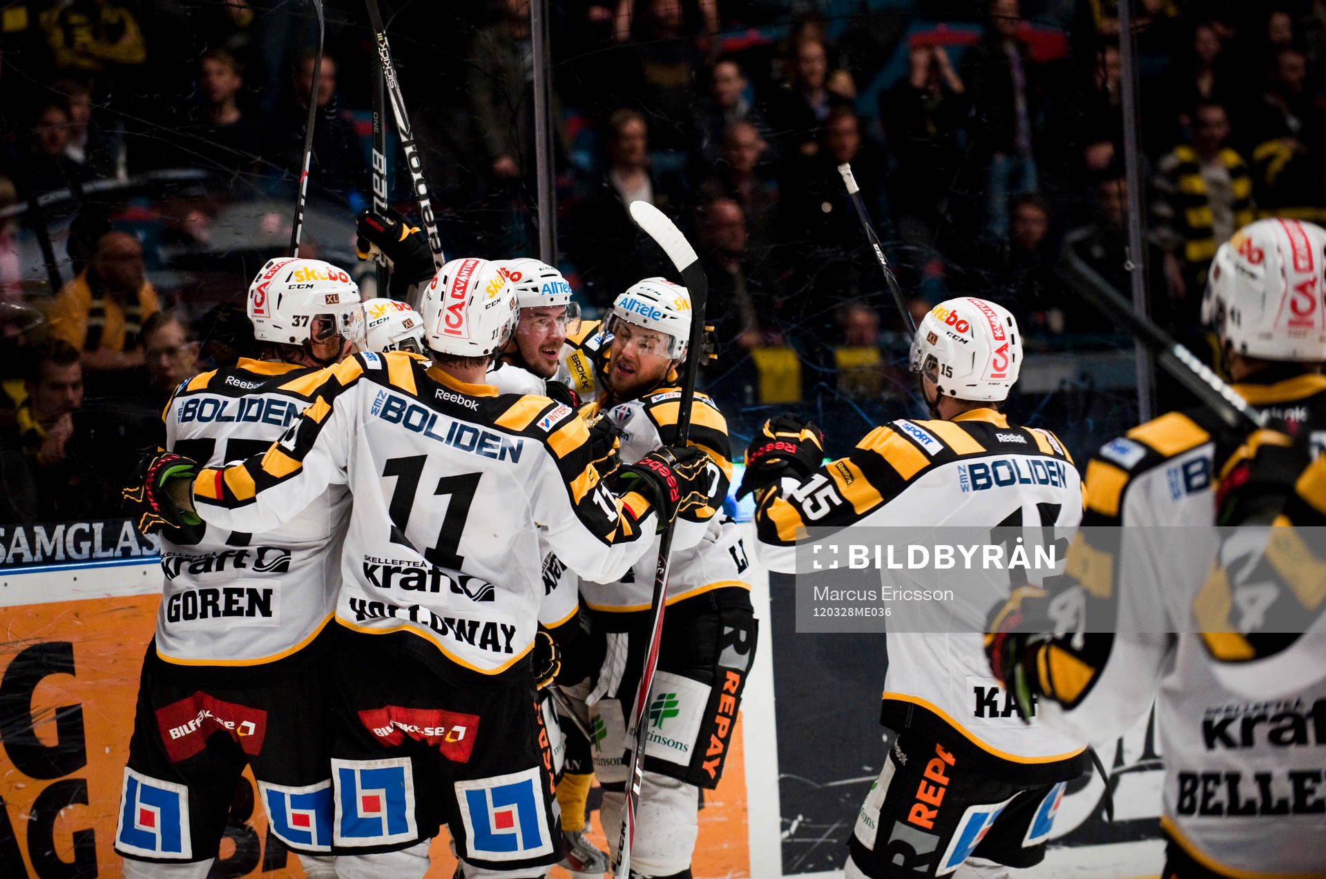 Jimmie Ericsson, Skellefteå avgör matchen och jublar med