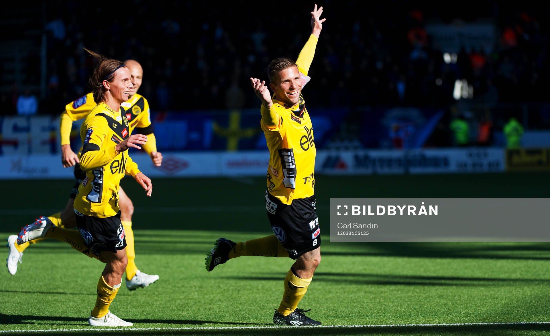 Niklas Hult, Anders Svensson, Elfsborg, jubel, 1-0