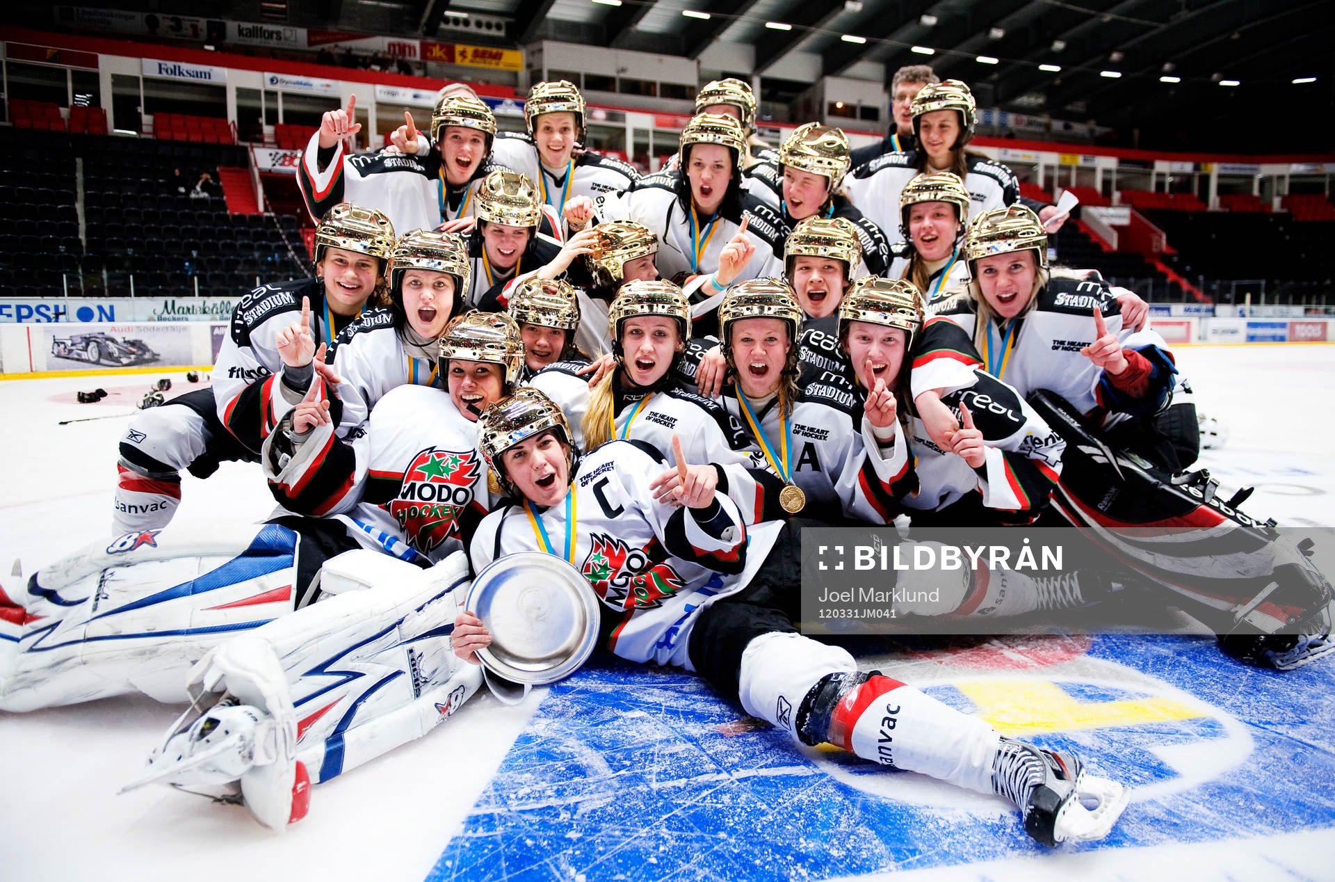 Modo vann SM-finalen med 0-1. Lagkaptenen Erika Grahm, i