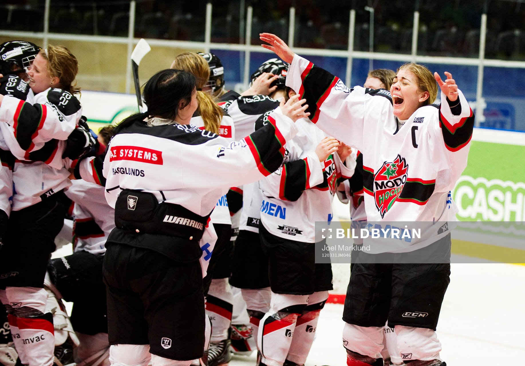 Modo vann SM-finalen med 0-1. Lagkaptenen Erika Grahm