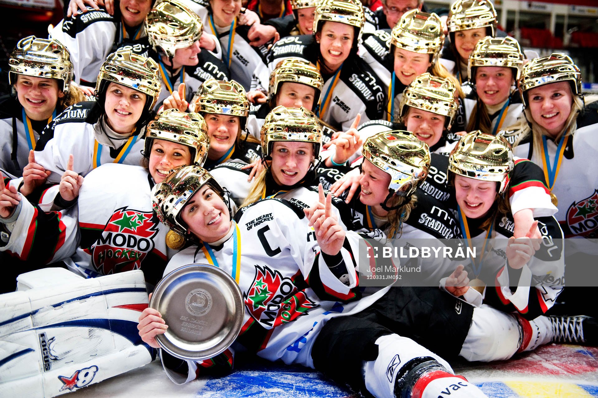 Modo vann SM-finalen med 0-1. Lagkaptenen Erika Grahm, i