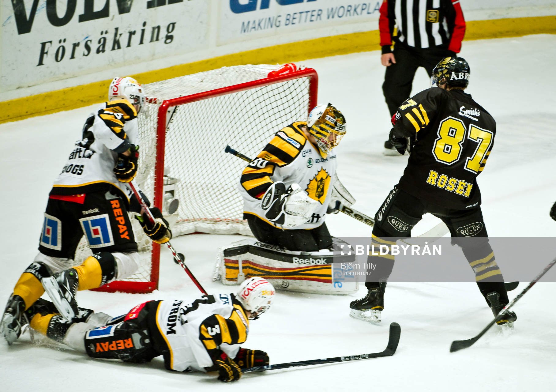 Joacim Eriksson, målvakt, Skellefteå och Robert Rosén,