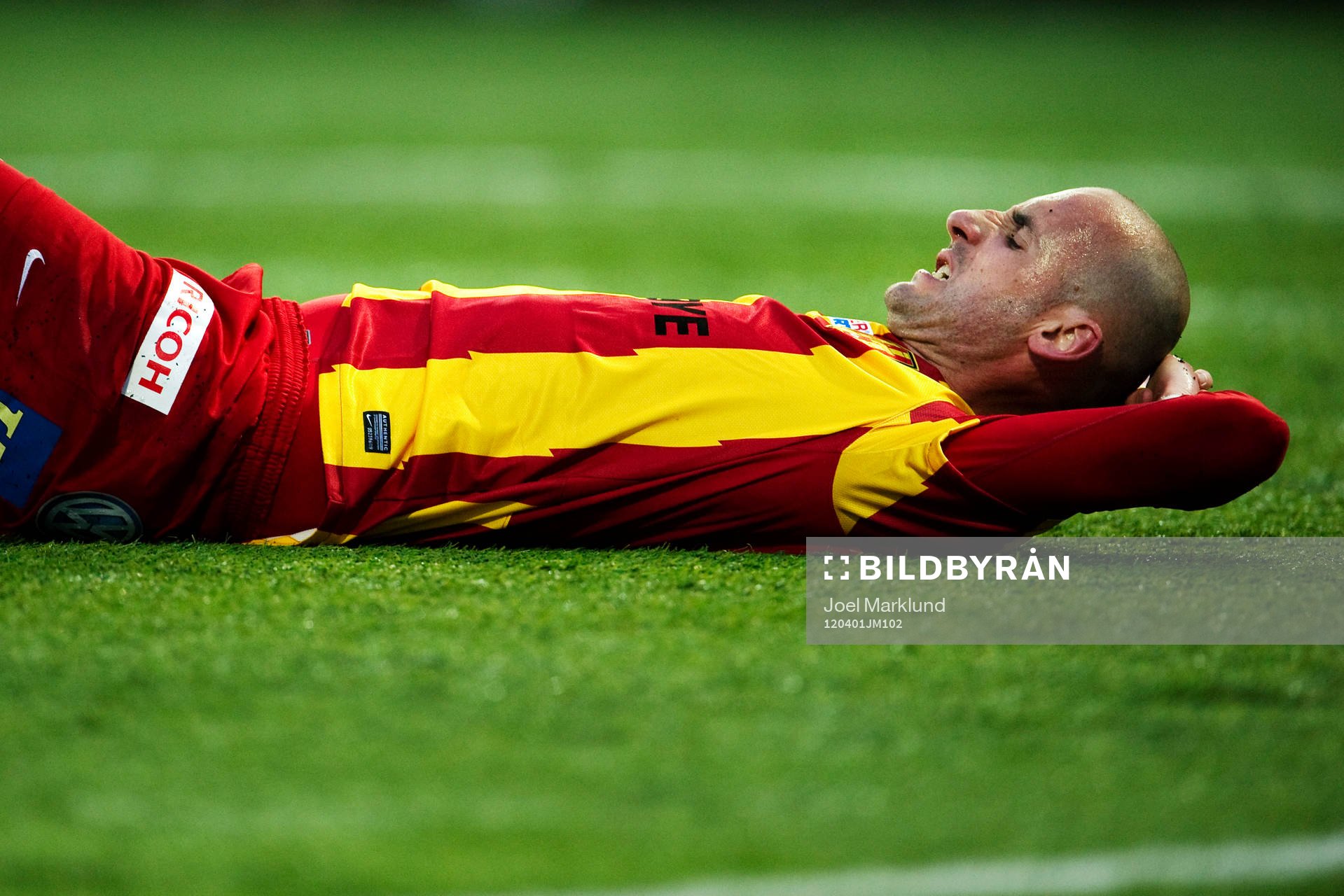 Dinko Felic, Syrianska, har ont. Skada, smärta