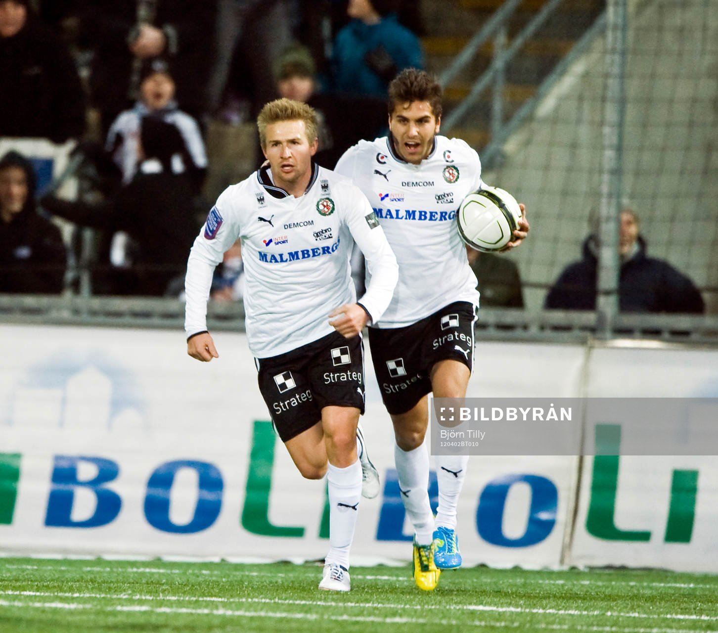 Daniel Bamberg och William Atashkadeh, Örebro, jubel