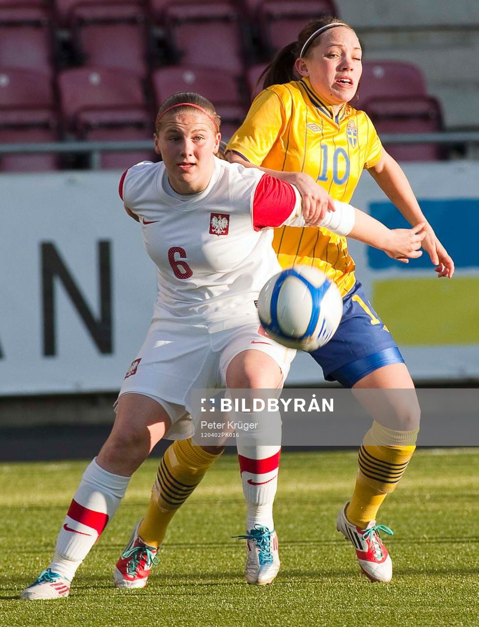 Monika Kazmierczak, Polen och Elin Rubensson, Sverige
