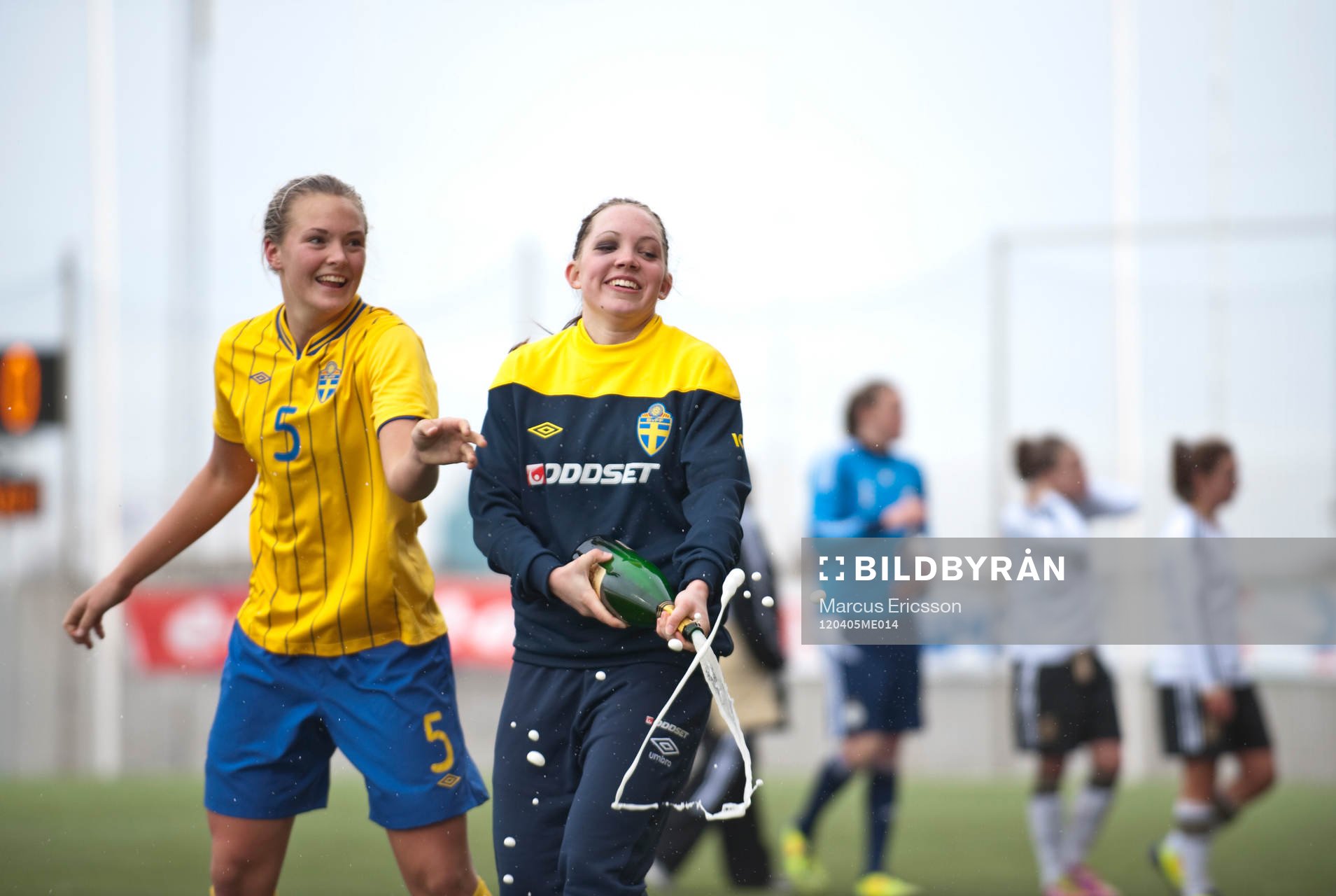 Magdalena Ericsson och Elin Rubensson, Sverige firar EM