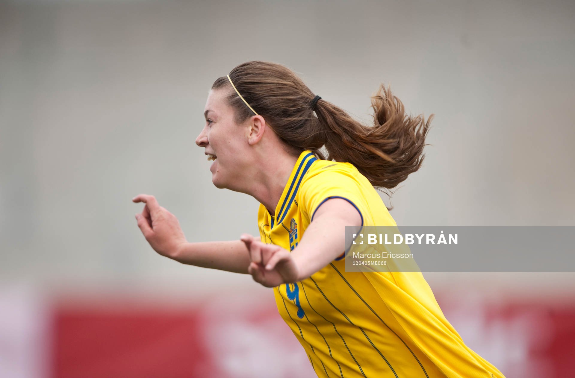  Petra Andersson, Sverige jubel efter 1-0