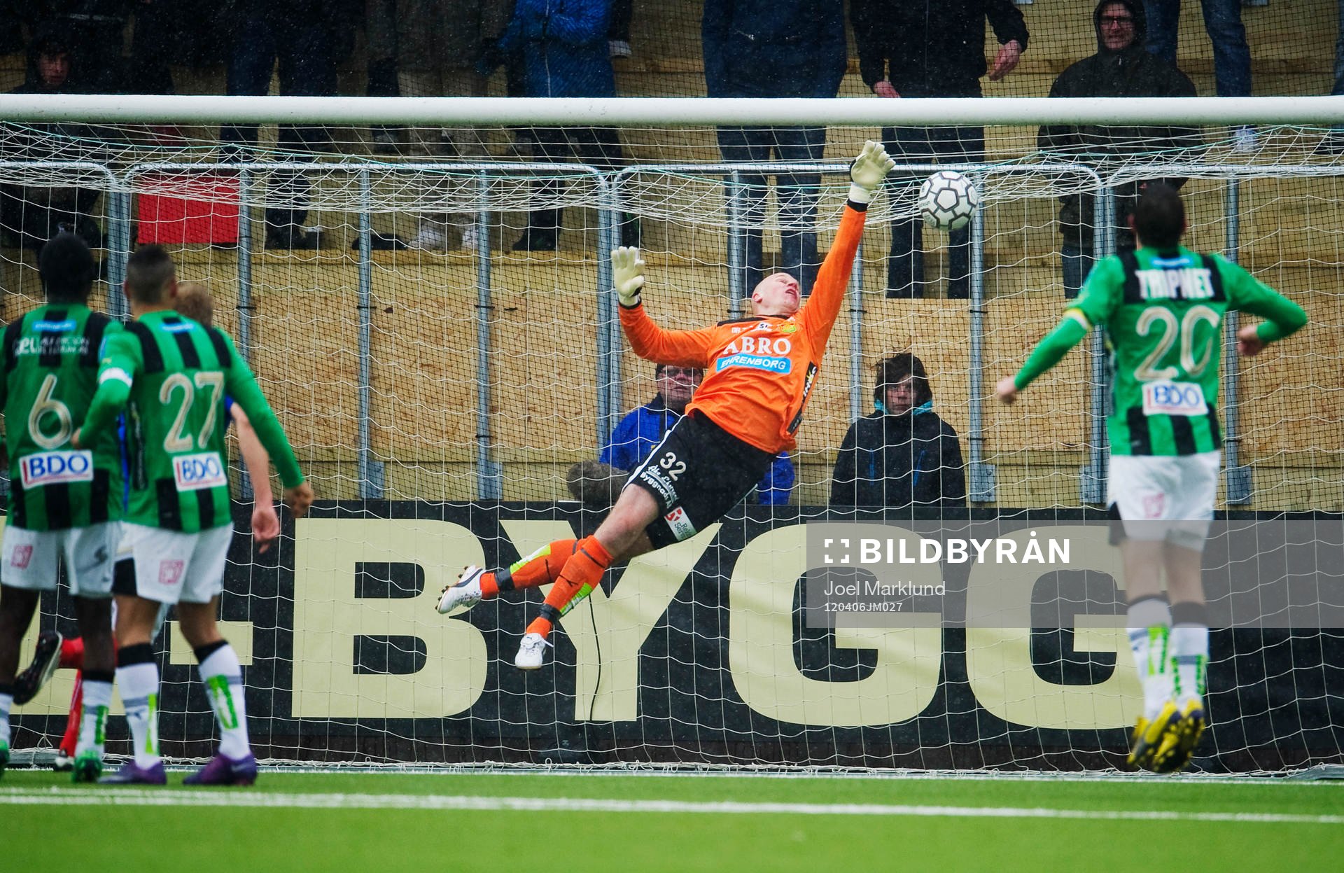 Henri Sillanpää, målvakt, GAIS, släpper in 2-1-målet