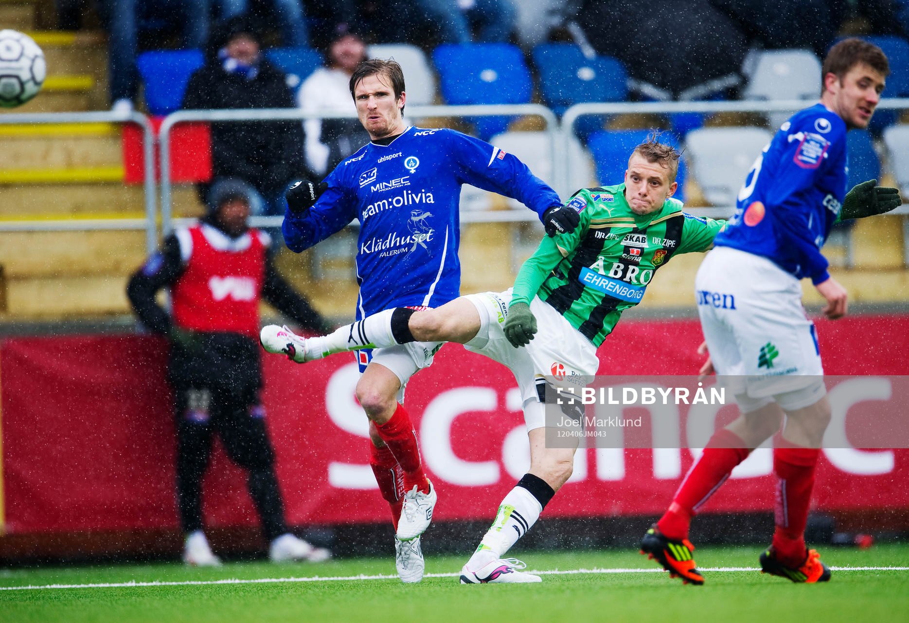 Jakob Olsson, GAIS, skjuter in 1-1