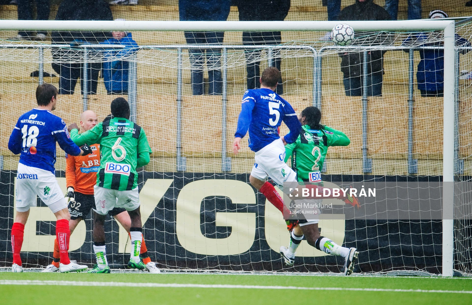 Daniel Hallingström, Åtvidaberg, nickar in 1-0