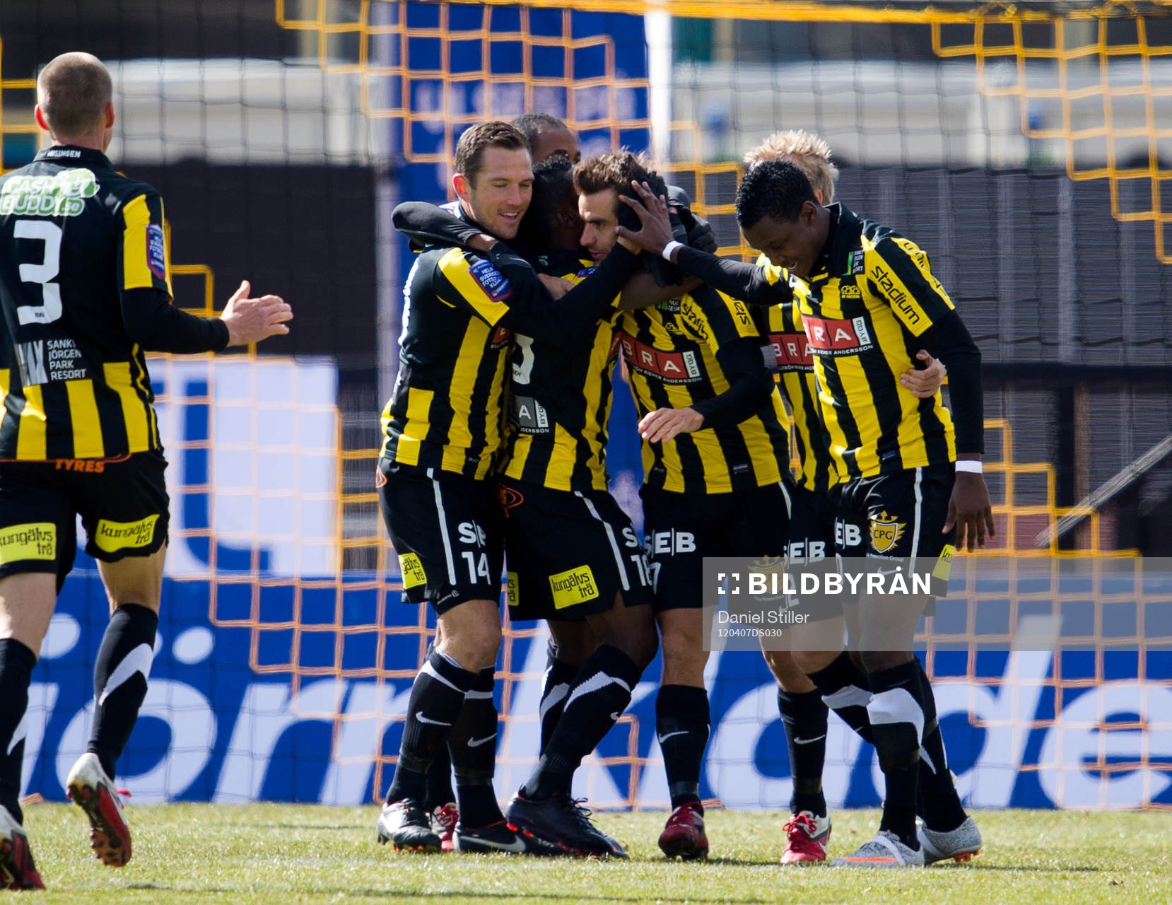Björn Anklev, Häcken, gör 1-0, jubel