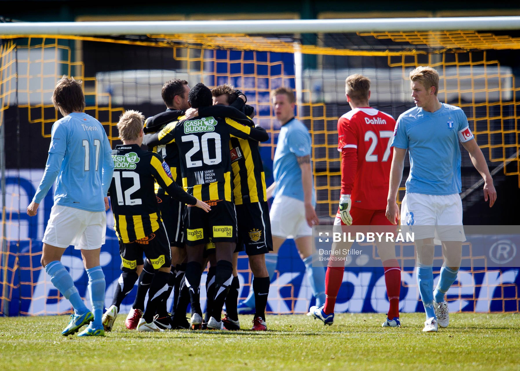 Björn Anklev, Häcken, gör 1-0, jubel