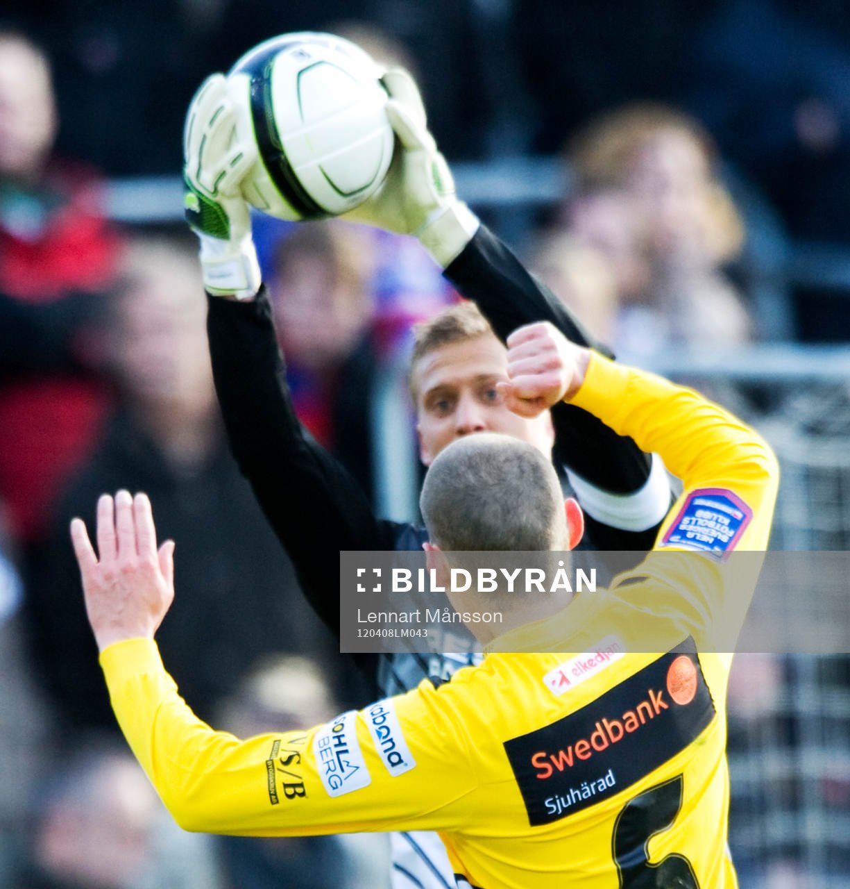 Pär Hansson, målvakt, Helsingborg och Jon Jönsson,