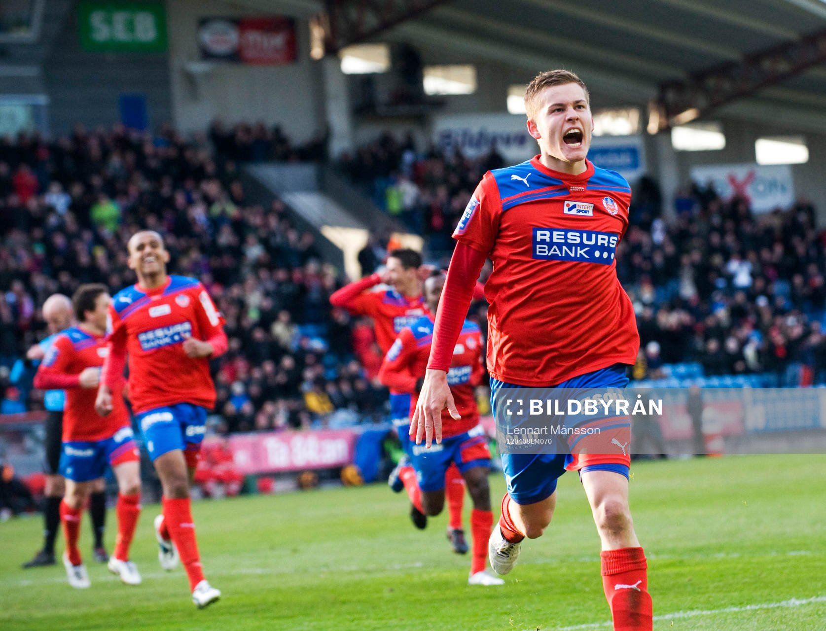 2-1 Alfred Finnbogason, Helsingborg, jubel