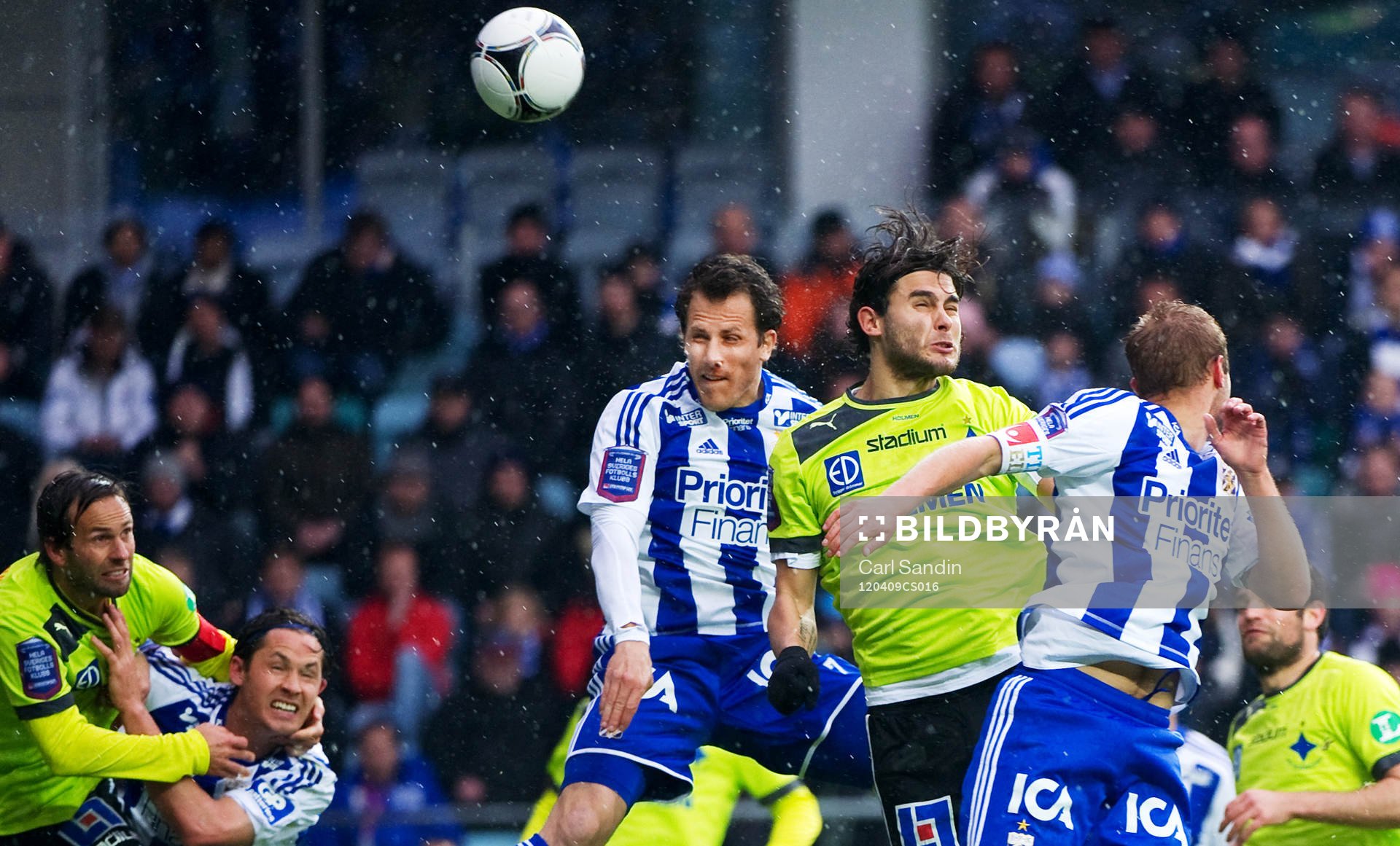 Tobias Hysén, Göteborg, nickduell med Astrit Ajdarevic,