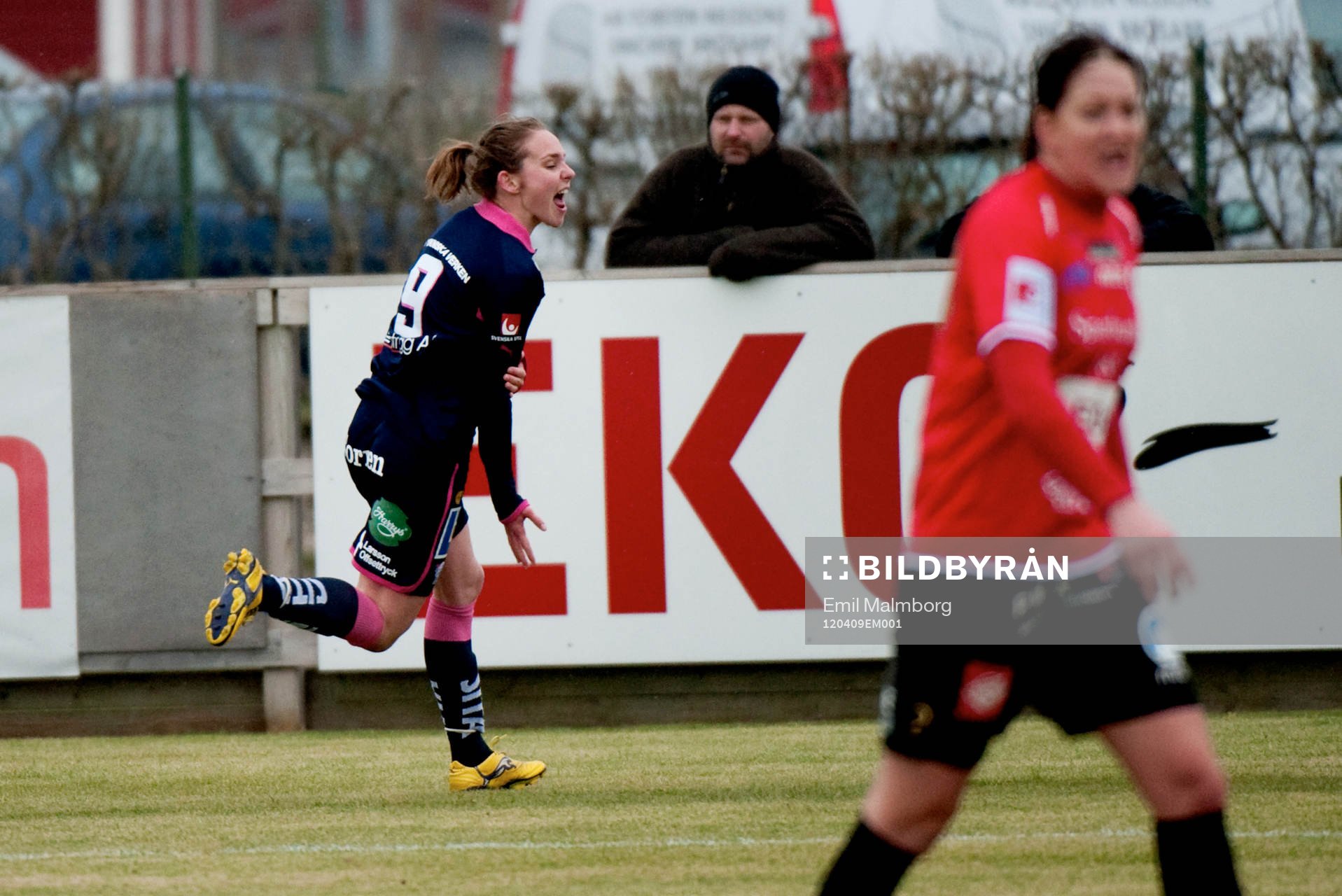 Manon Melis, Linköping 1-1 på övertid. Jubel