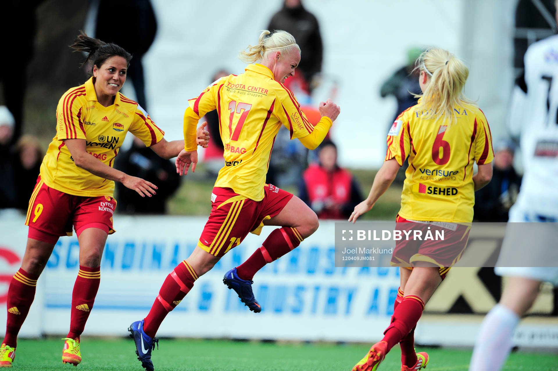 Madeleine Edlund, Caroline Seger och Lisa Dahlqvist, Tyresö
