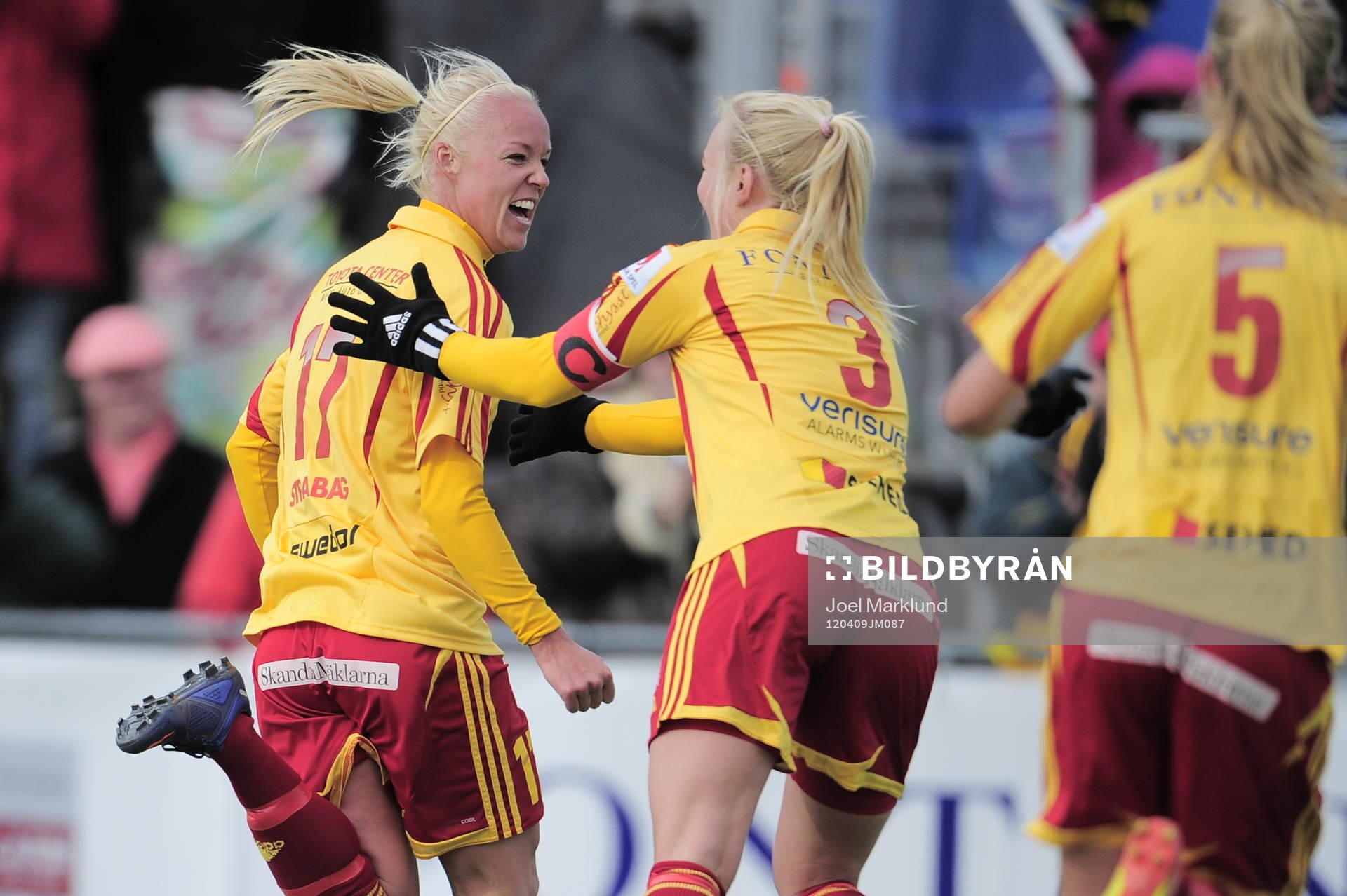 Madeleine Edlund, Caroline Seger och Lisa Dahlqvist, Tyresö