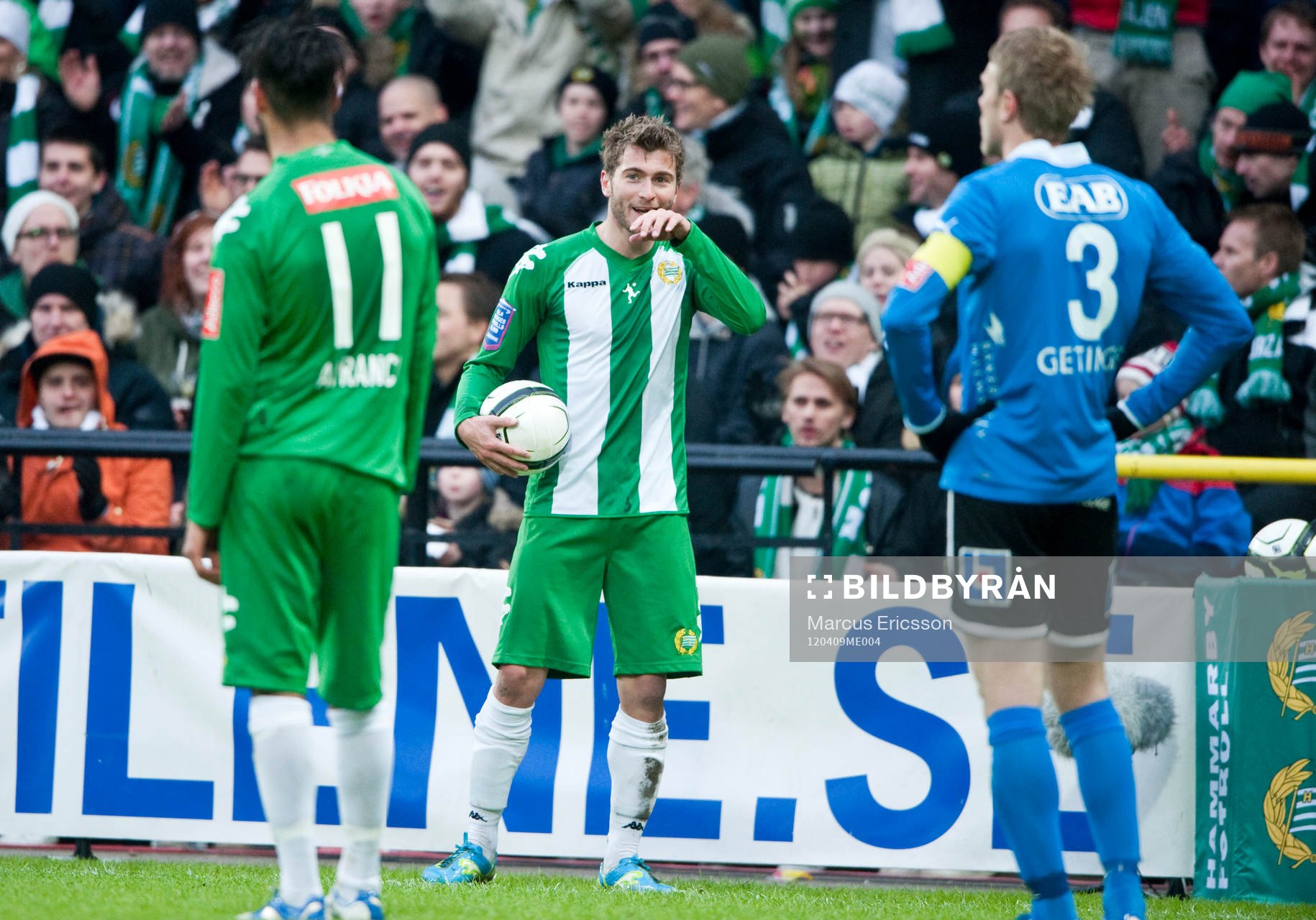 Christophe Lallet, Hammarby skrattar nöjd när publiken