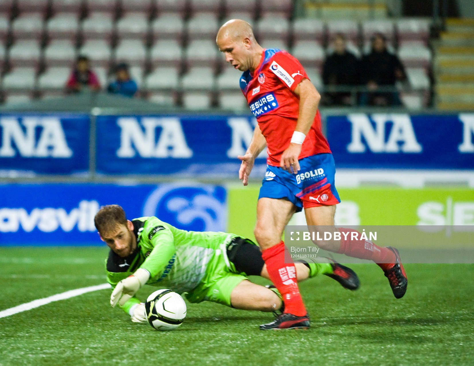  Tomer Chencinski, målvakt, Örebro och Mattias Lindström, Helsingborg.