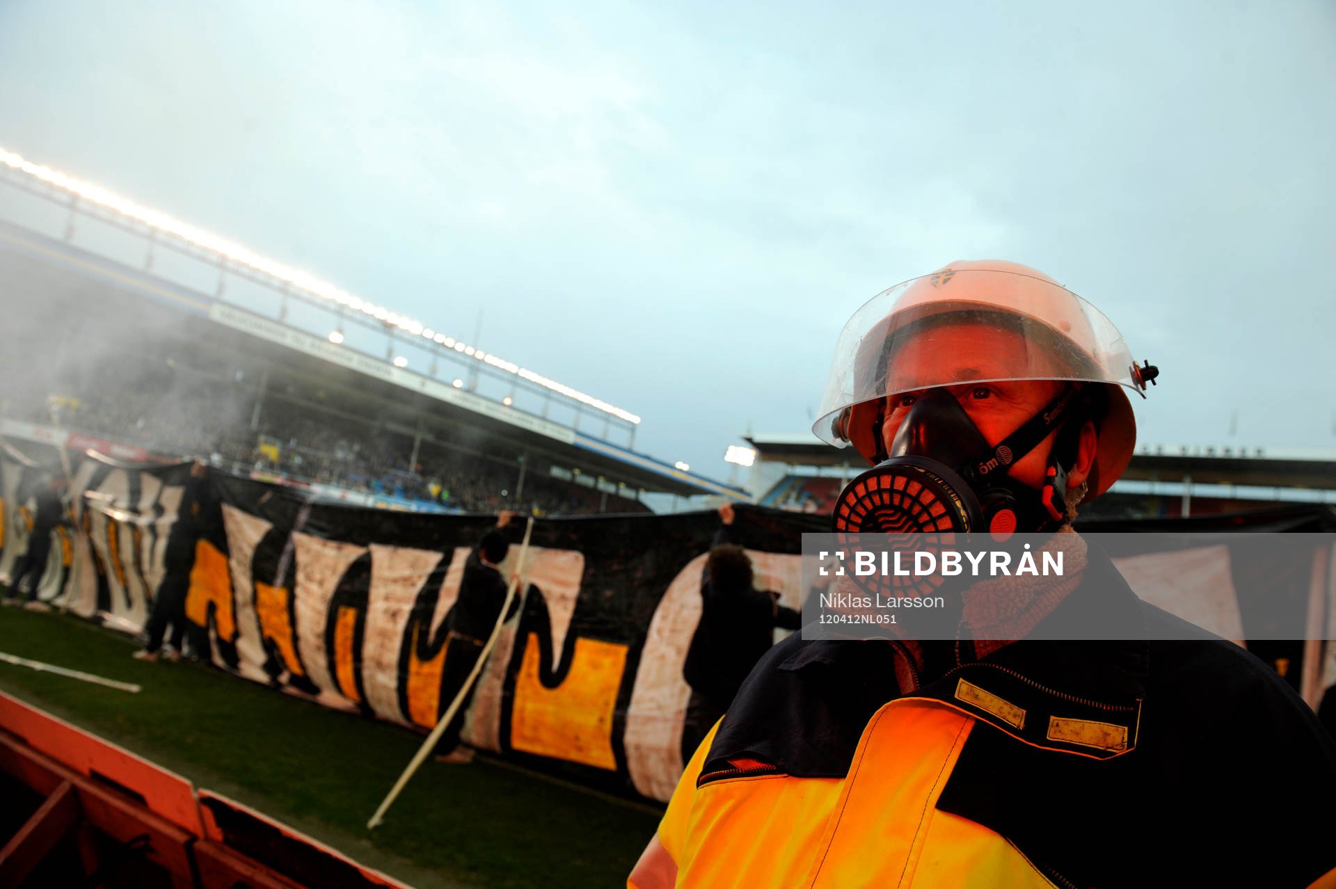 Struligt på norra stå som vanligt när AIK spelar. Denna