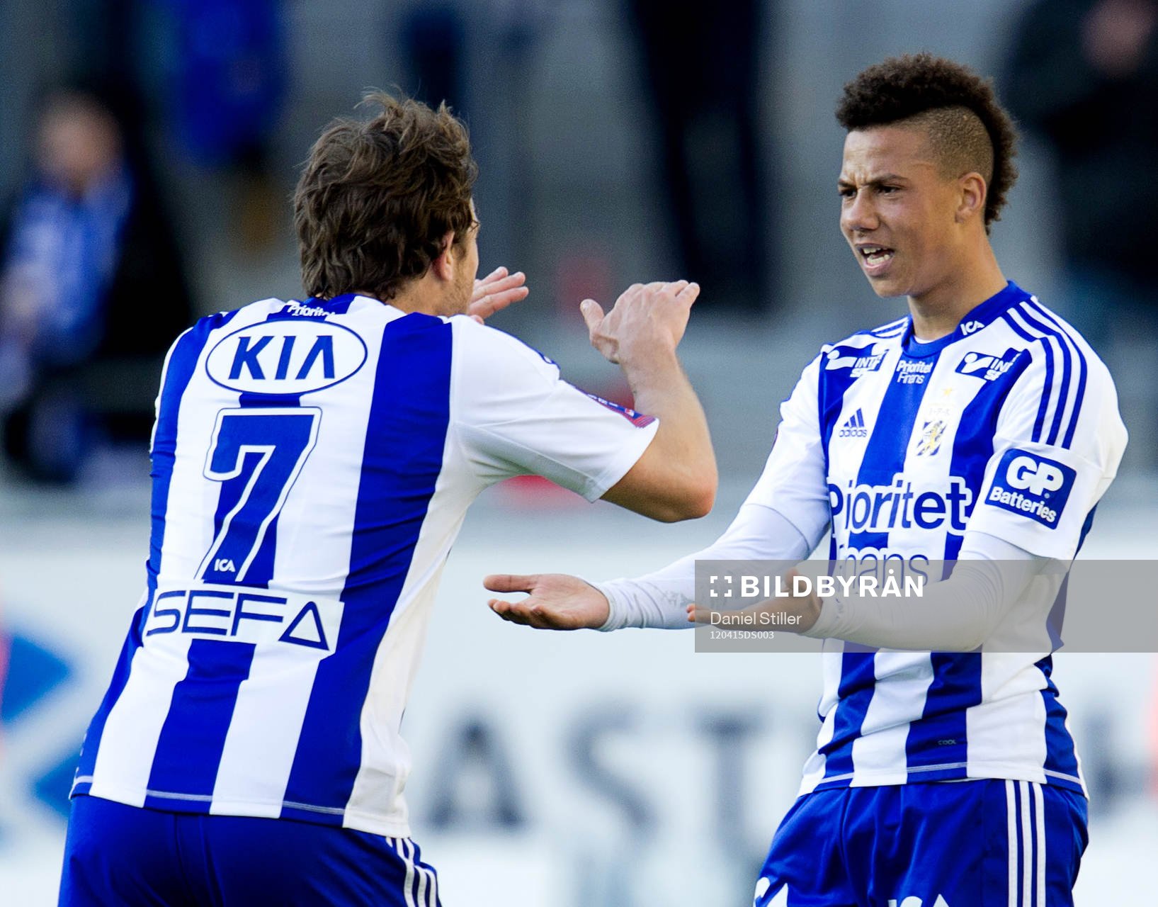 Tobias Sana gör 1-0 för IFK Göteborg. Jubel