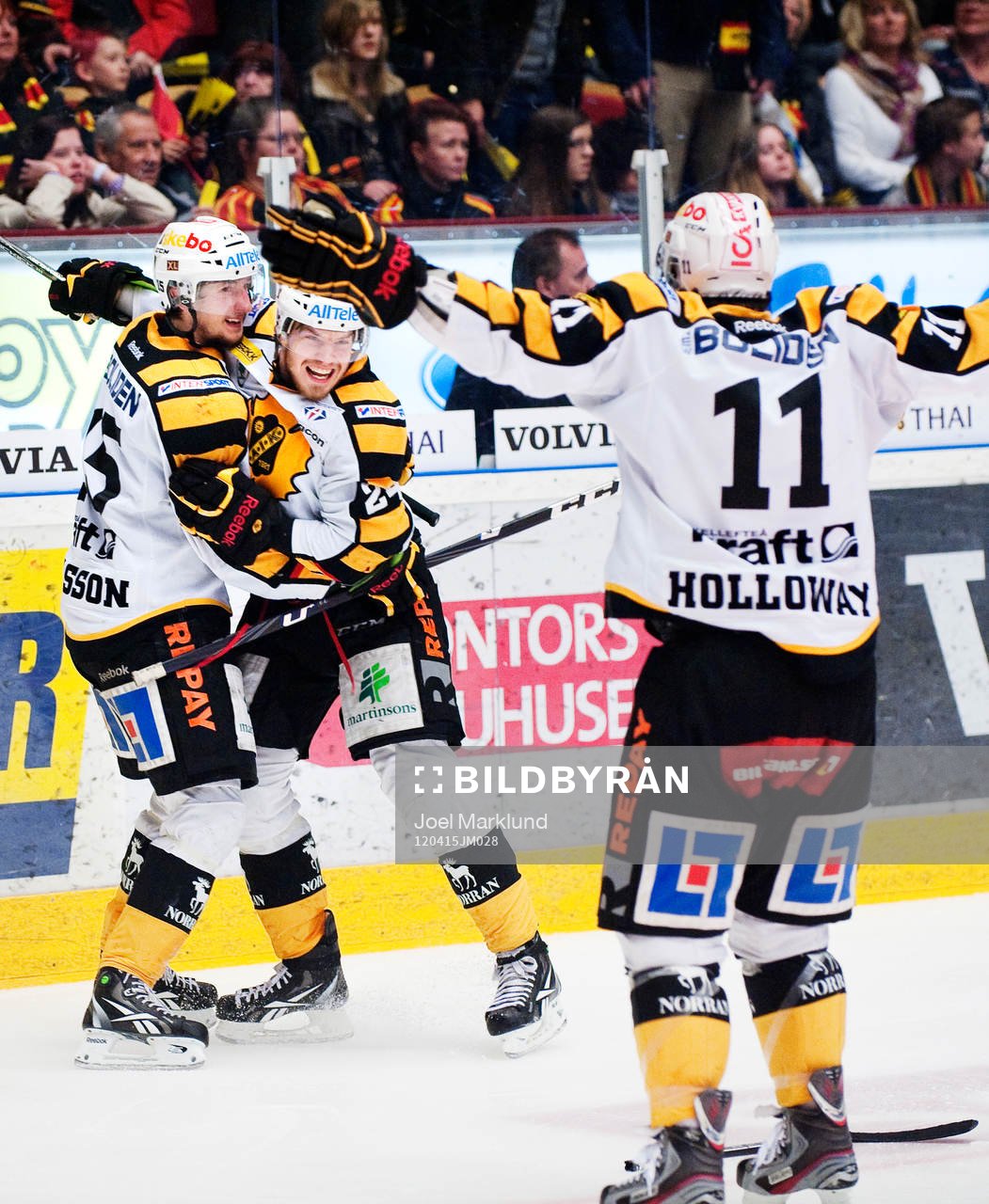Melker Karlsson,  Oscar Lindberg och George Holloway,