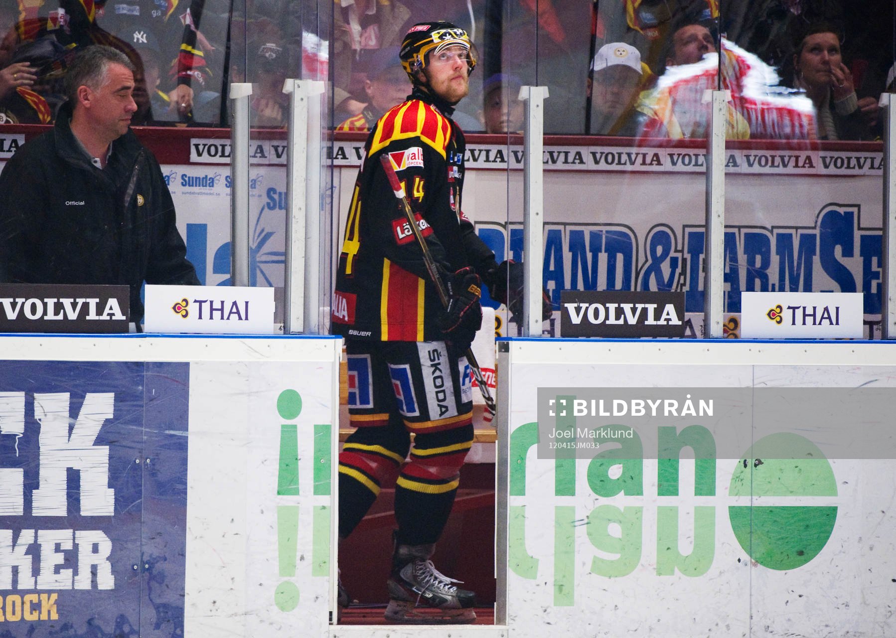Mattias Ekholm, Brynäs, drog på sig en utvisning i