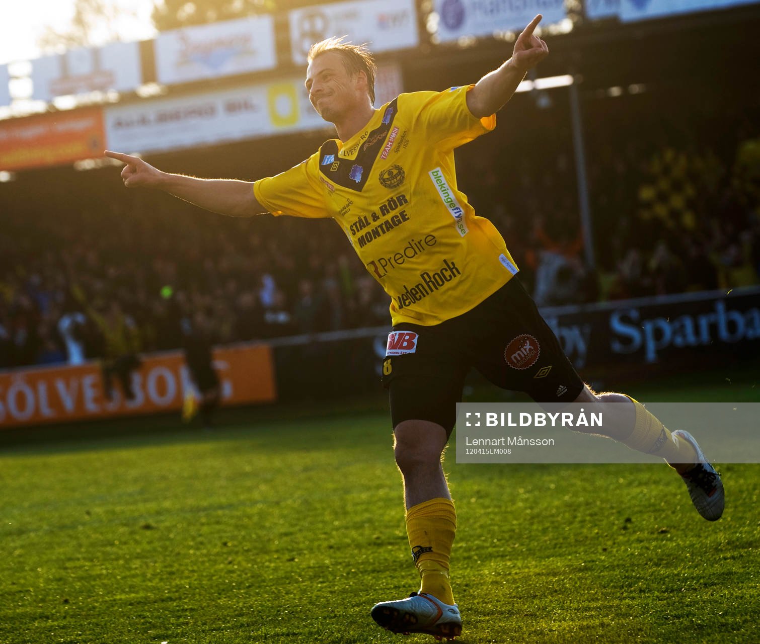 1-0 Pär Ericsson, Mjällby, jubel