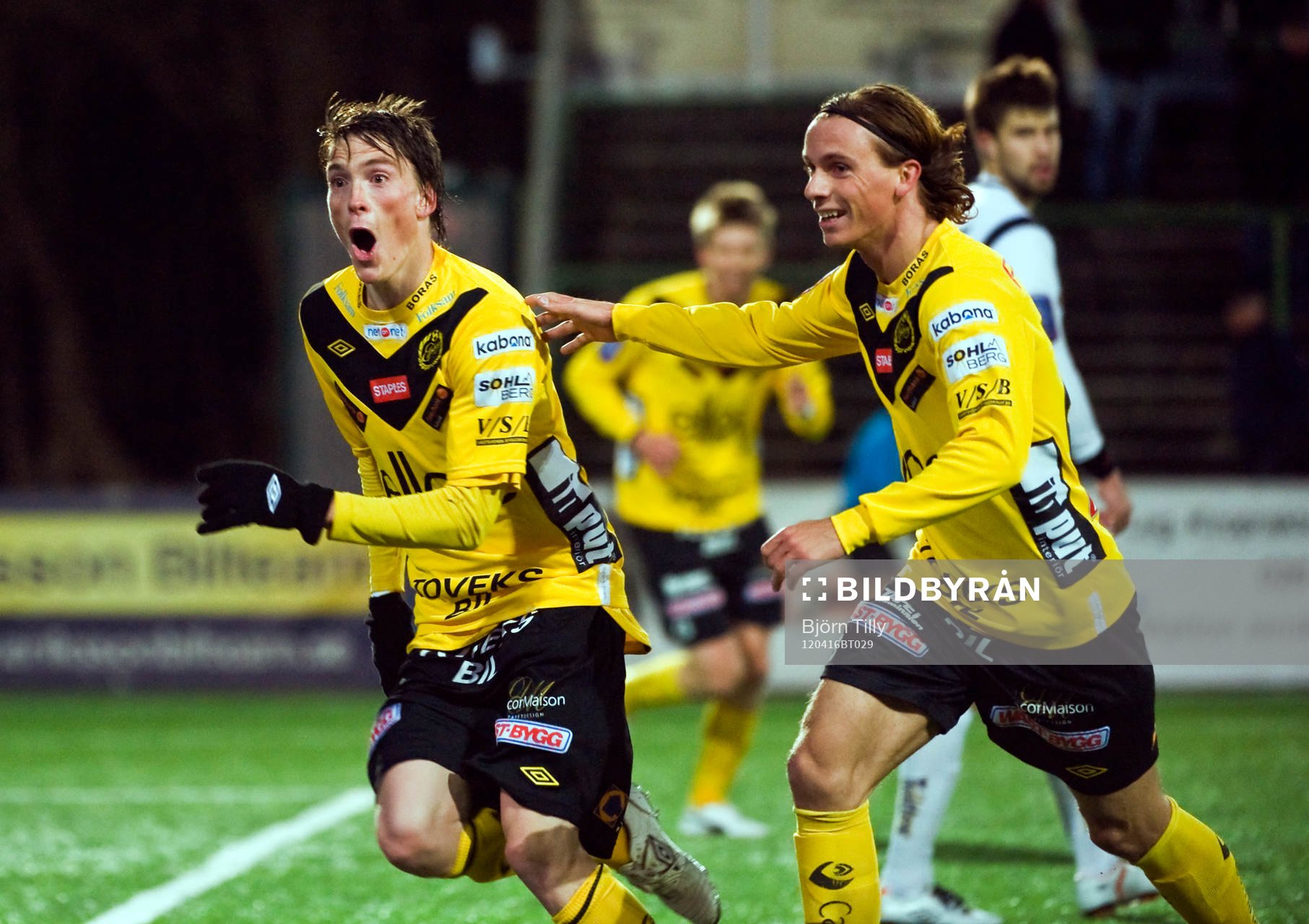 Lasse Nilsson och Niklas Hult, Elfsborg, jubel