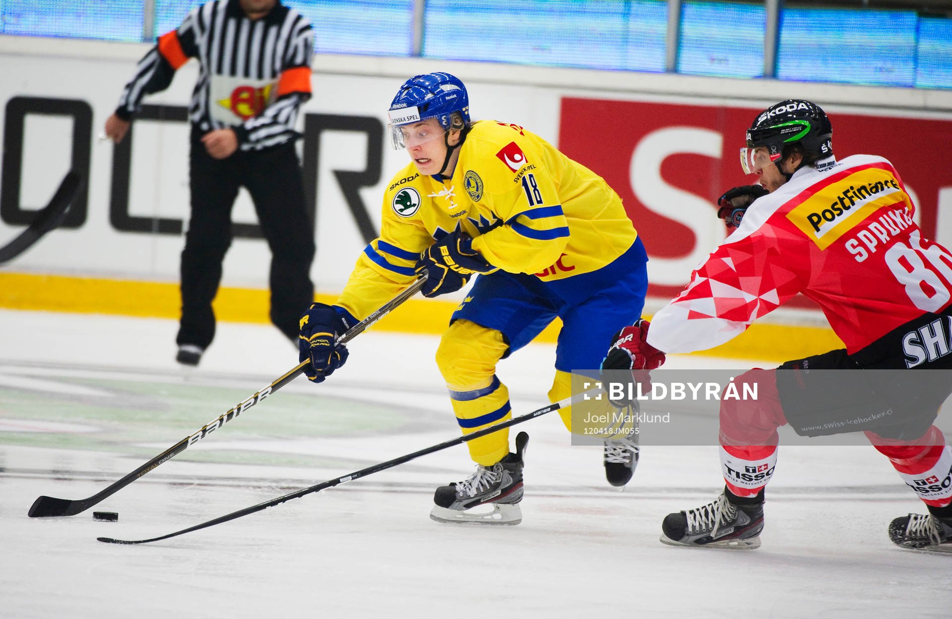 Jesper Fasth, Sverige, utmanas av Julien Sprunger, Schweiz