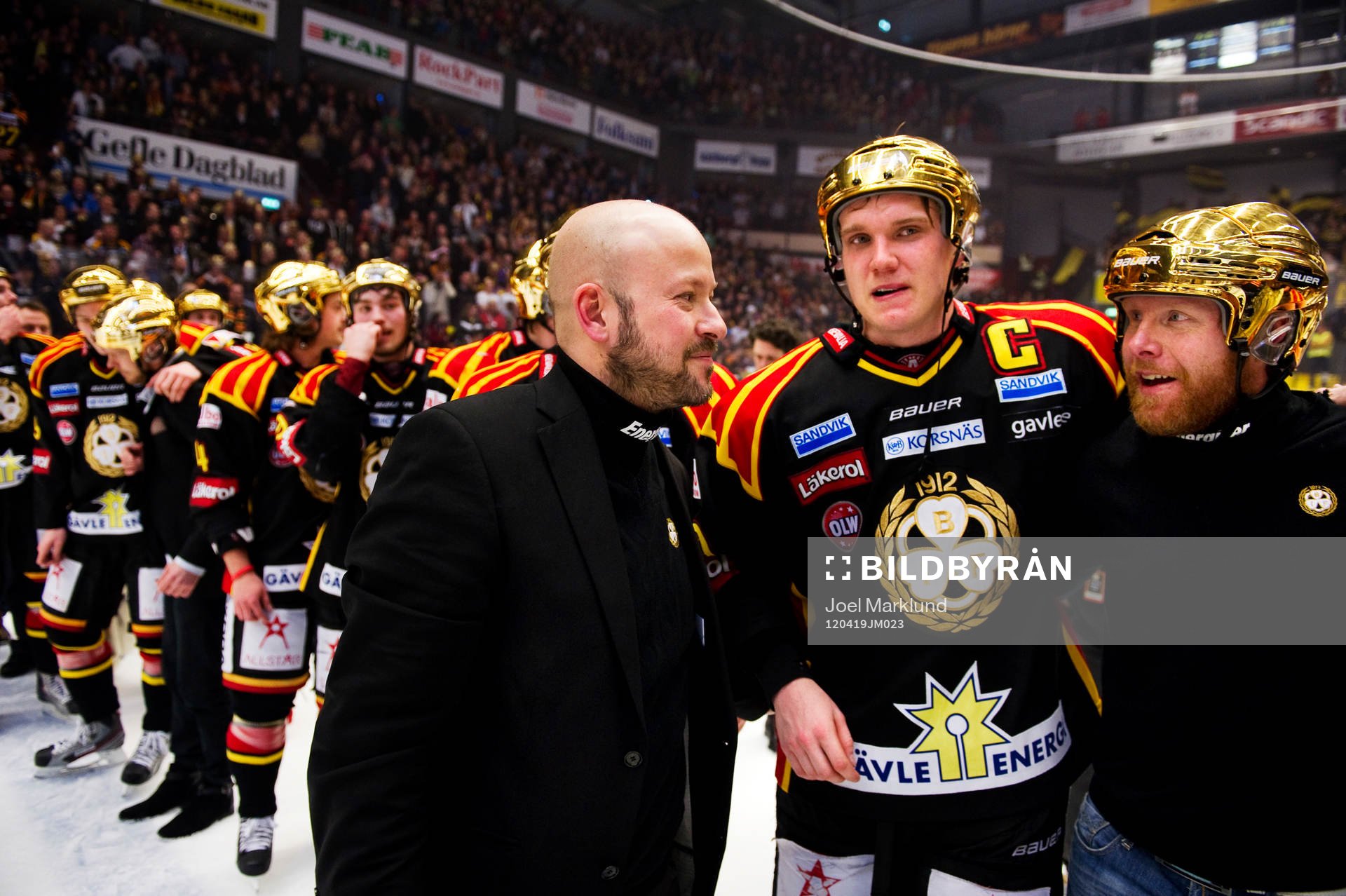 Tommy Jonsson, tränare, Brynäs. Svenska Mästare 2012,
