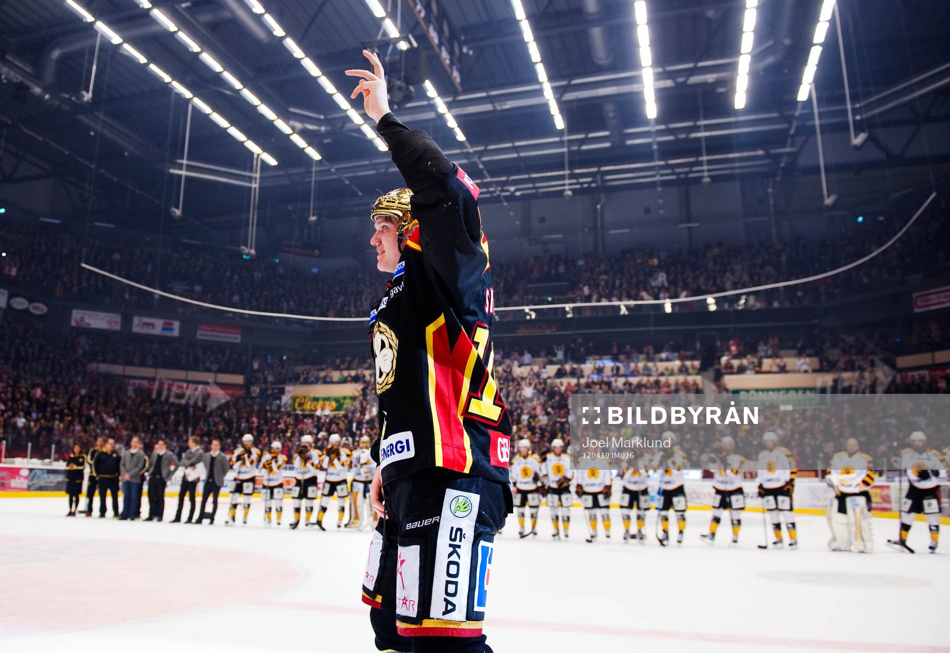 Jakob Silfverberg, Brynäs, tog emot priset som matchens