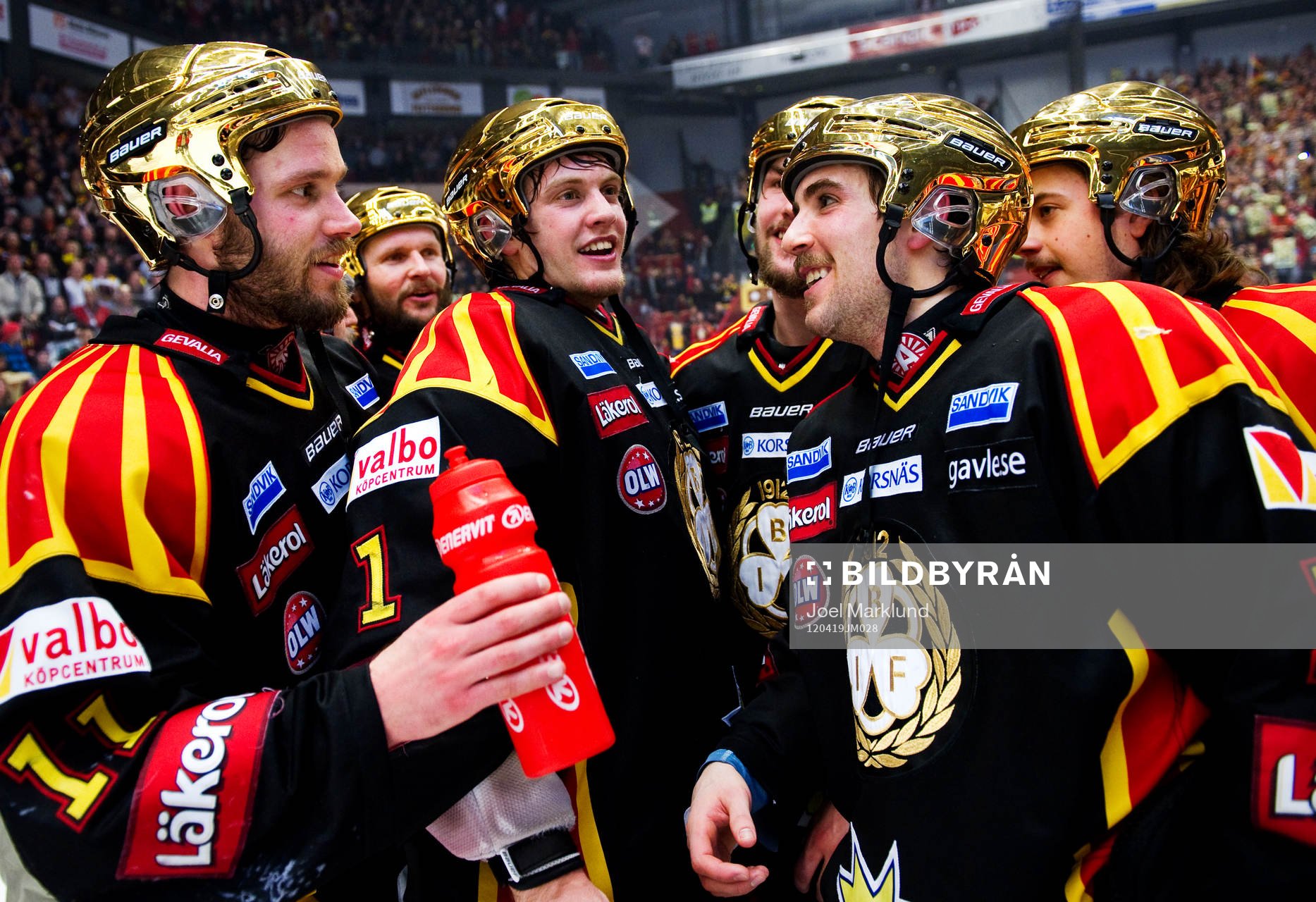 Jesper Ollas, Niklas Svedberg, målvakt, och Simon