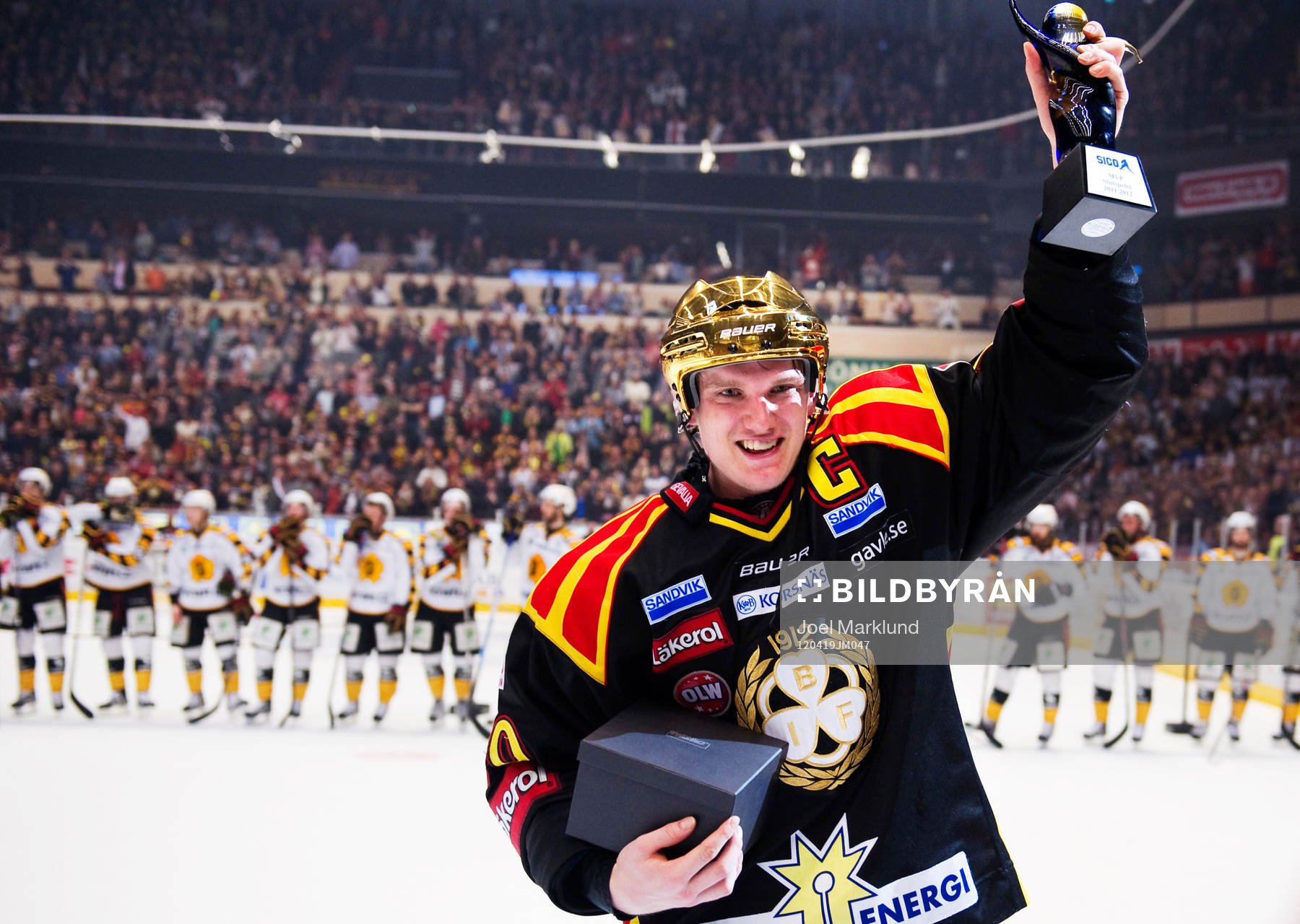 Jakob Silfverberg, Brynäs, utsågs till matchens lirare.