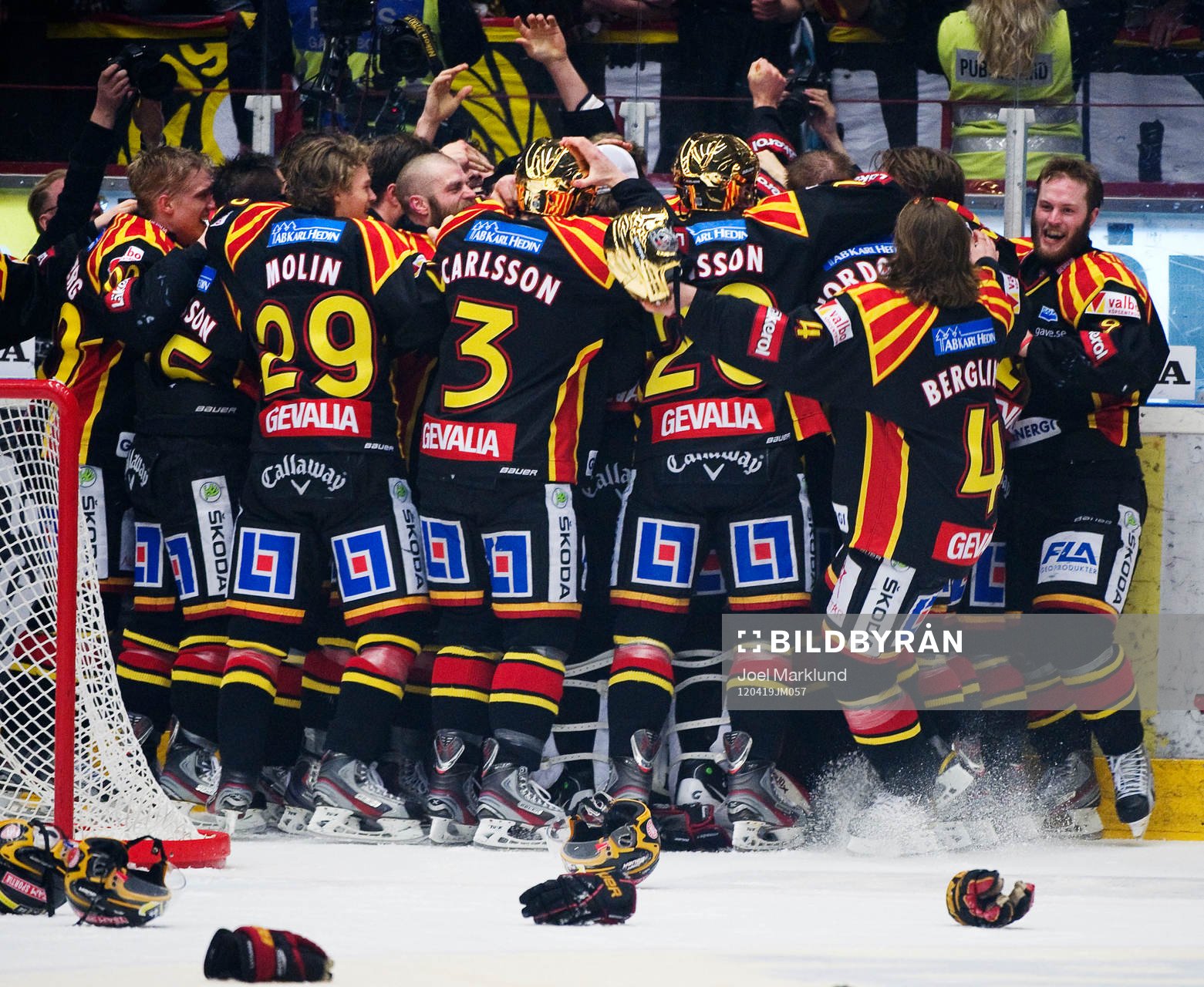 Glädje bland Brynäs-spelarna